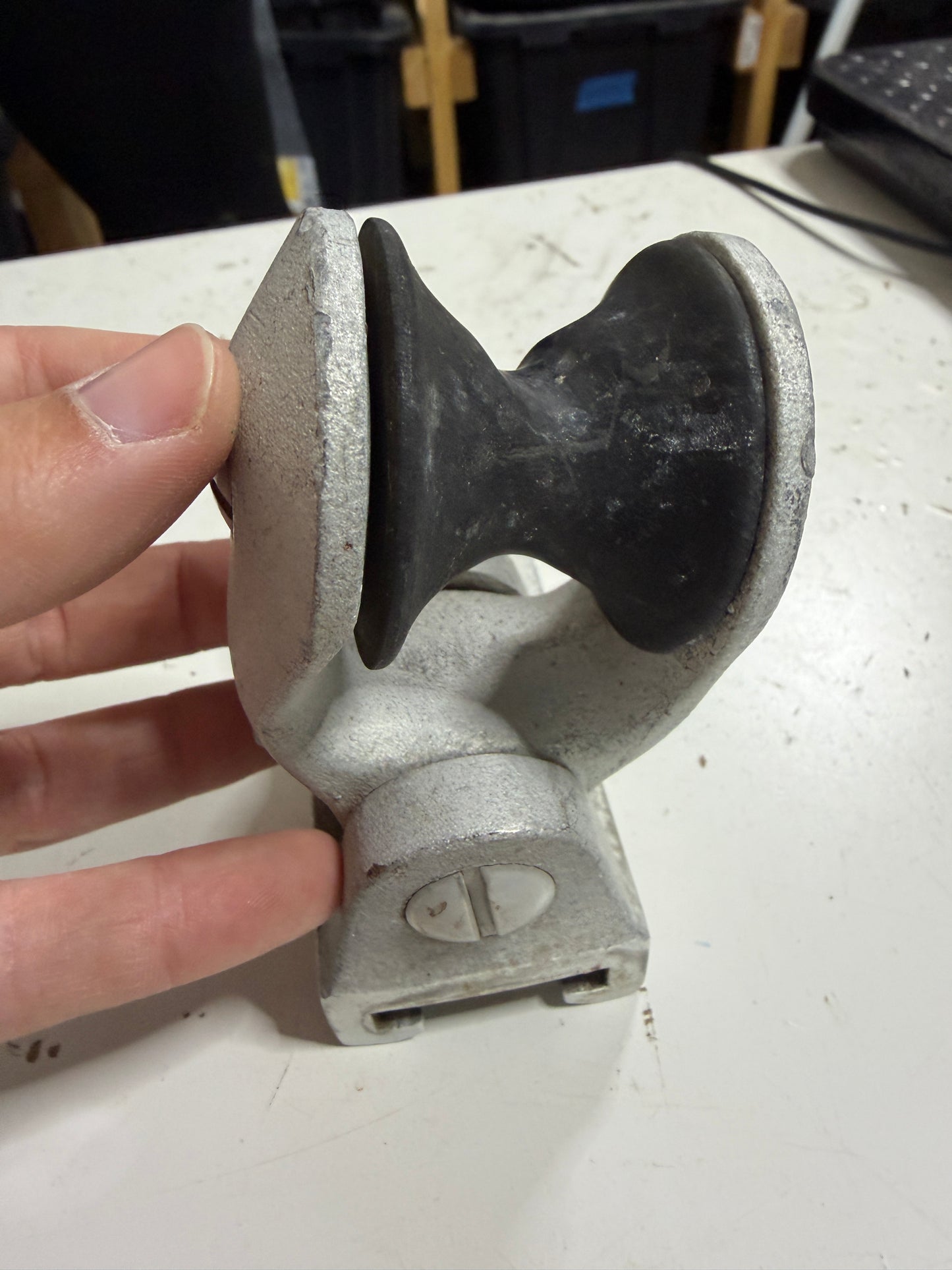 Aluminum 1 1/4" Sheet Block - Sheave Has Wear