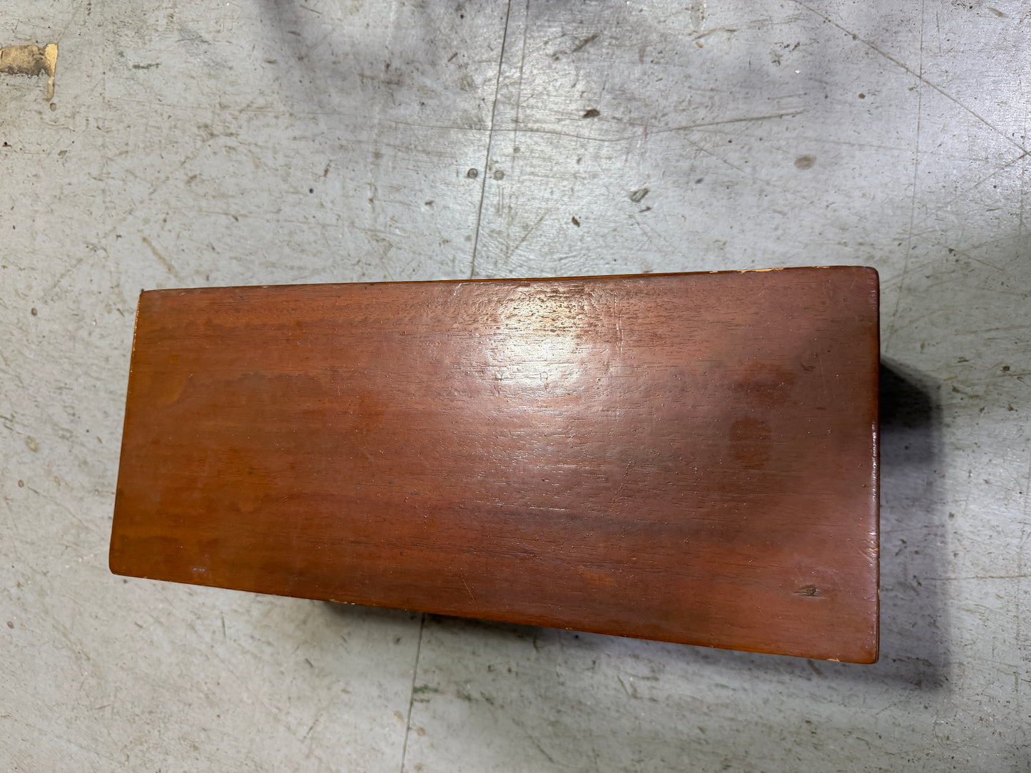 Teak Shelf - 15 1/2" Long x 6 1/2" Wide x 7" & 6 1/4" Tall