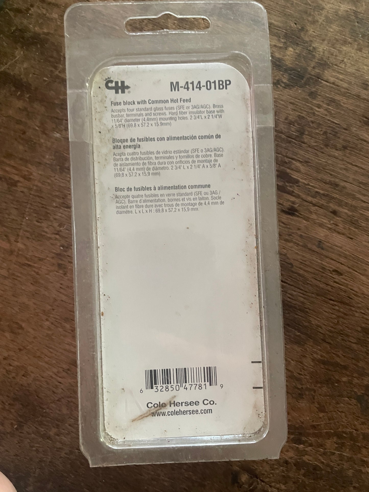 Cole Hersee CO 8 Fuse Block With Common Hot Feed MODEL M-414-01BP