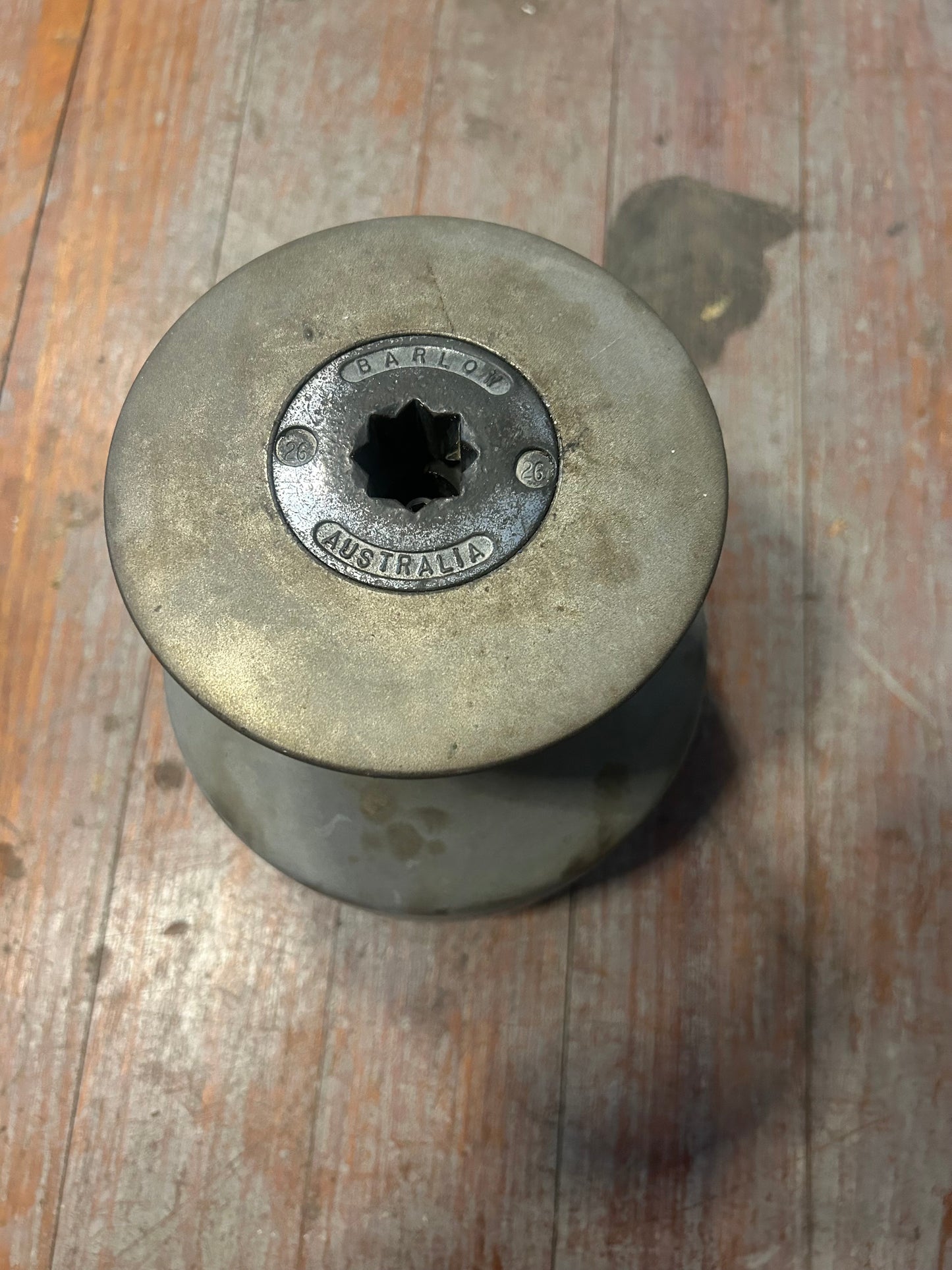 Vintage Barlow Model 26 Single Speed Sailboat Winch