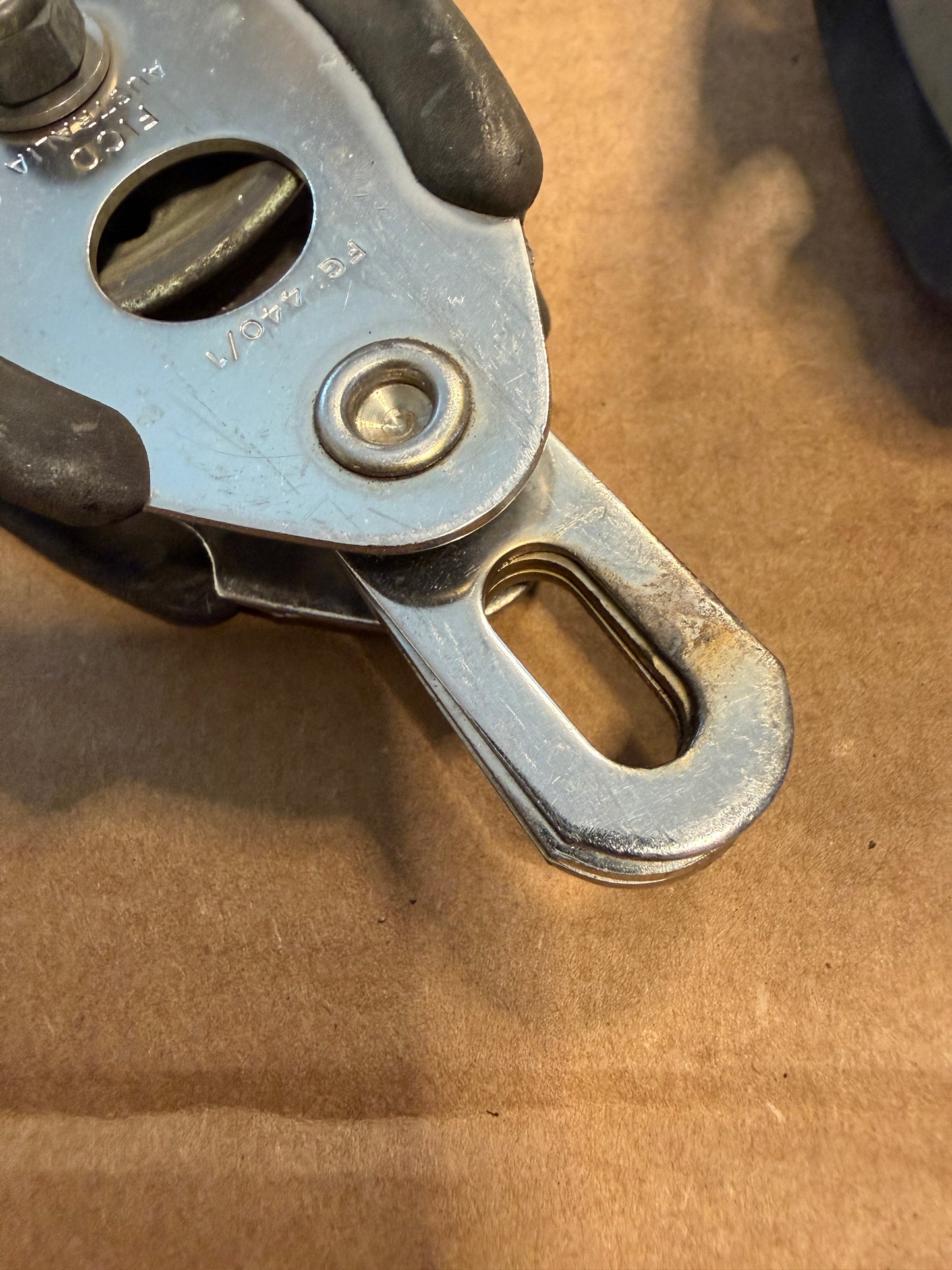 PAIR Fico 2 1/4" Bronze Sheave 1/4" Wire Diameter Blocks