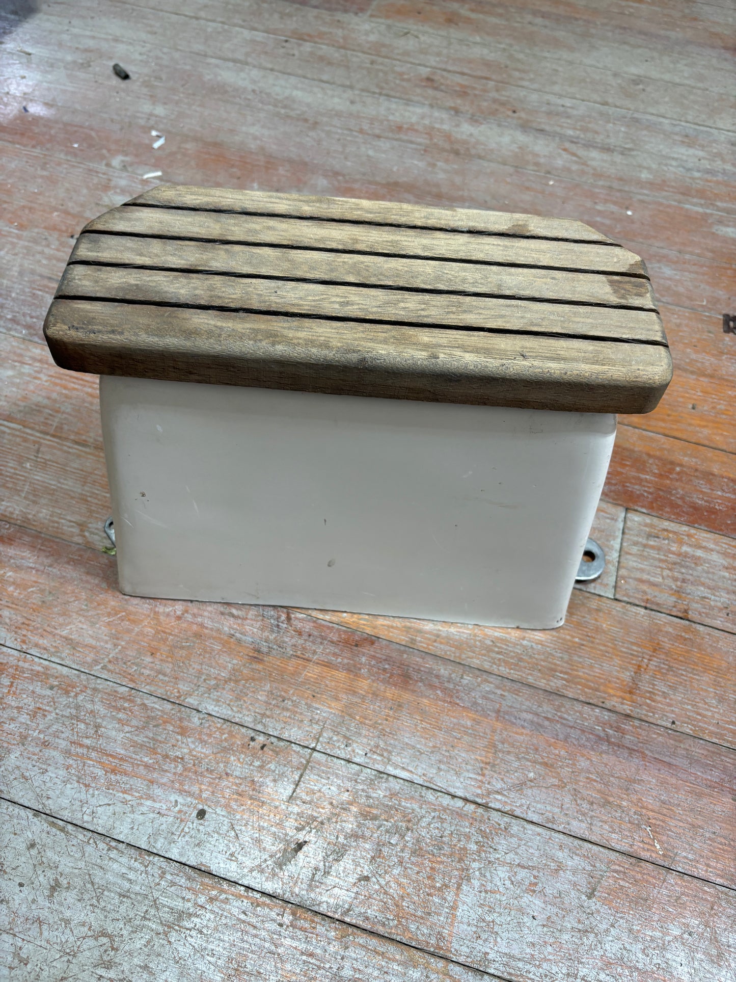 Teak Top Companionway Step from MacGregor 26X