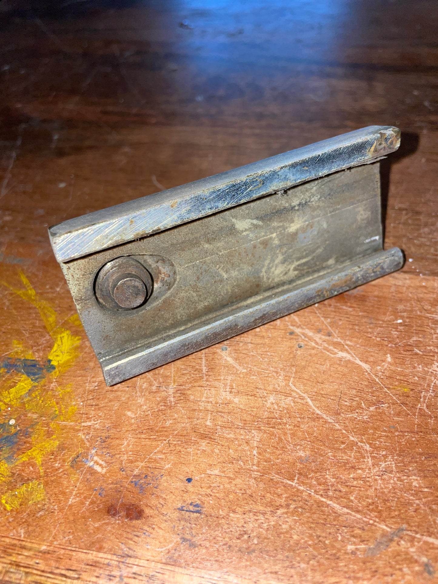 Chromed Bronze 1 1/4” Track Car - 1 3/8” x 5/8” Eye - PULL OR SCREW TOP