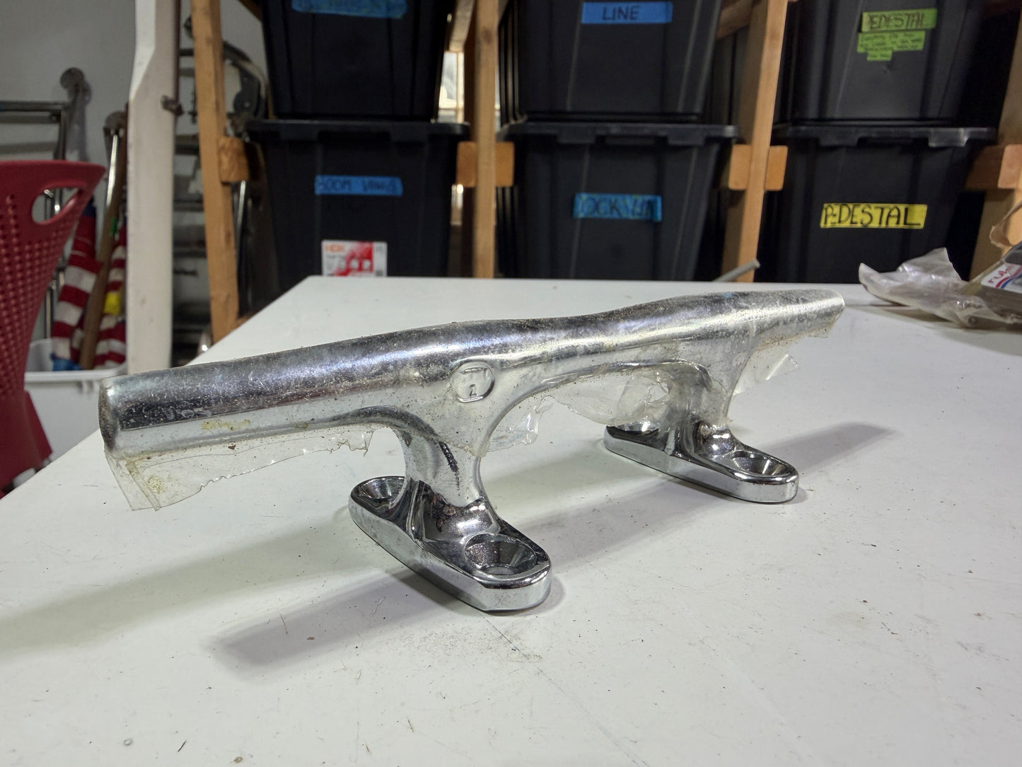 8" Stainless Steel Deck Cleat - NEW