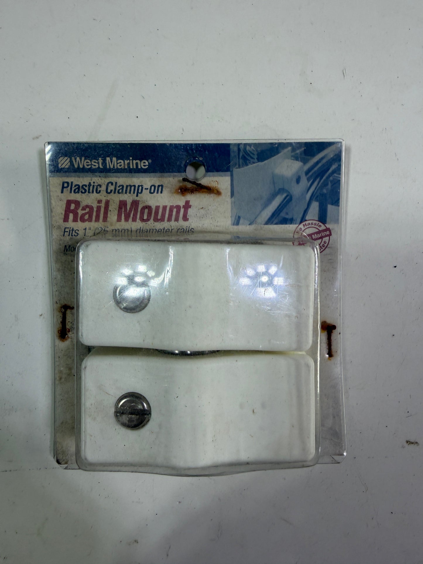 West Marine Plastic Clamp-on Rail Mount- 1" Tubing Diameter - NEW