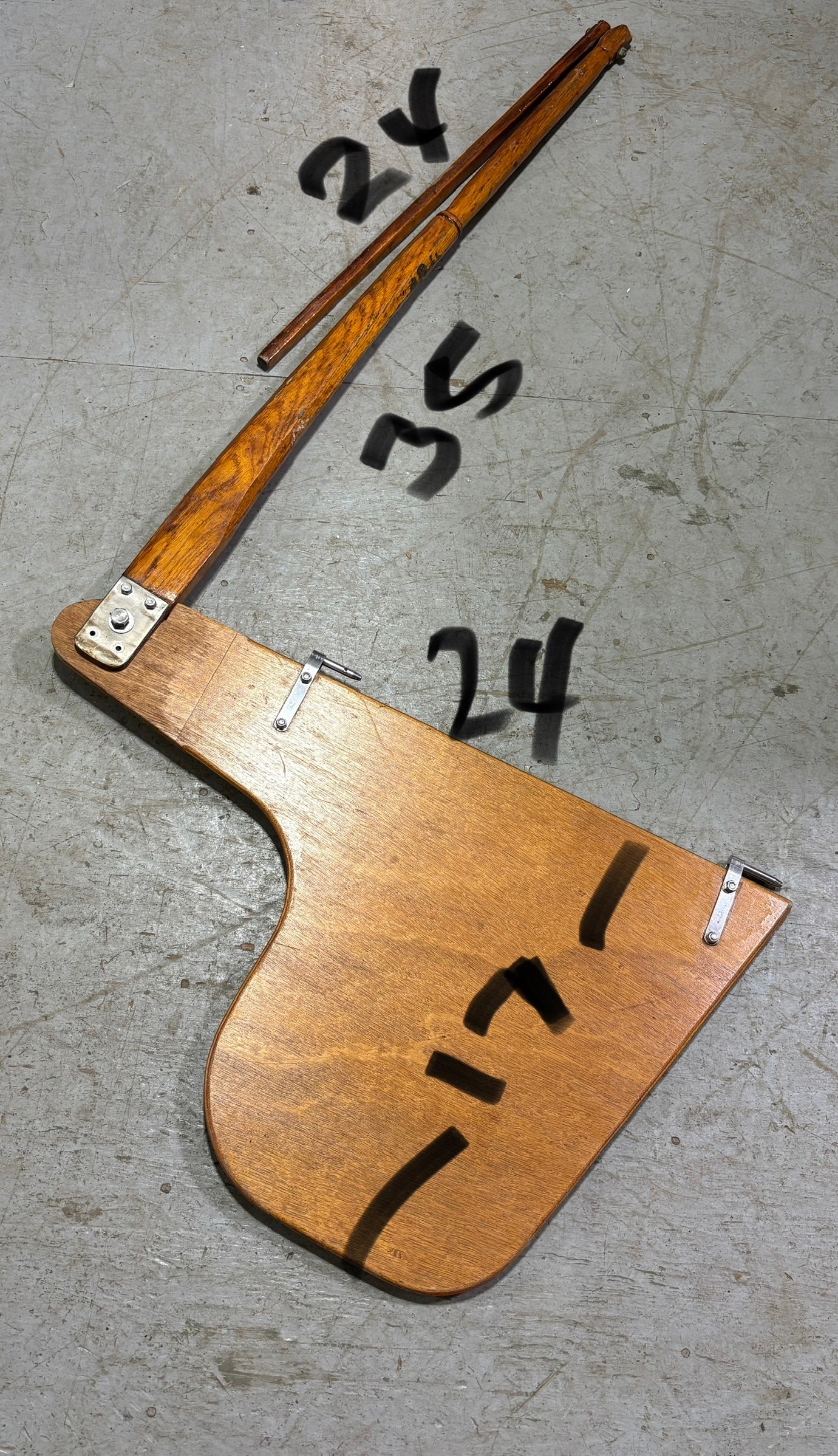 Vintage Wood Dinghy Rudder & Tiller
