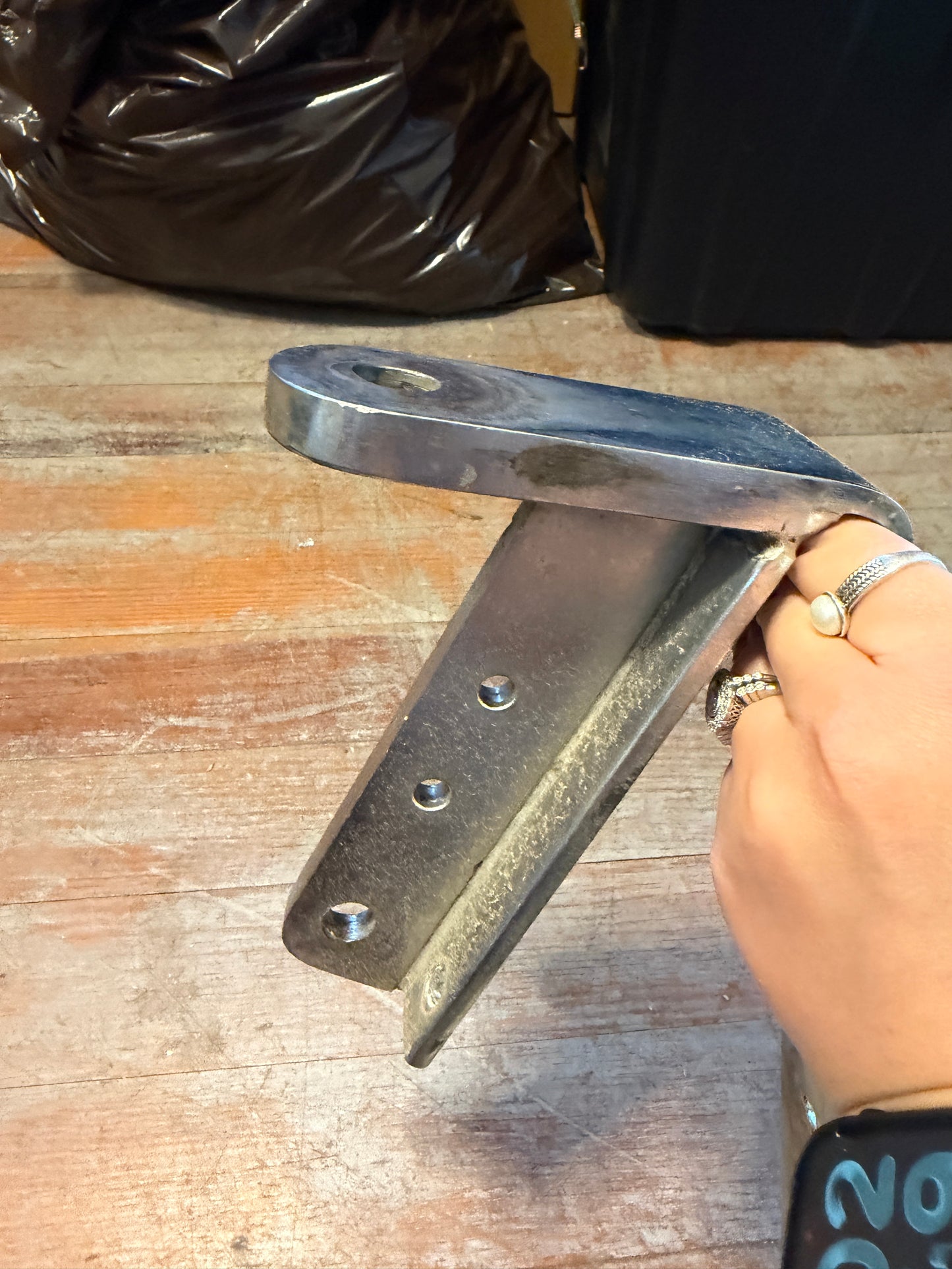 Large Stainless Steel Bow Strap - 14" Length