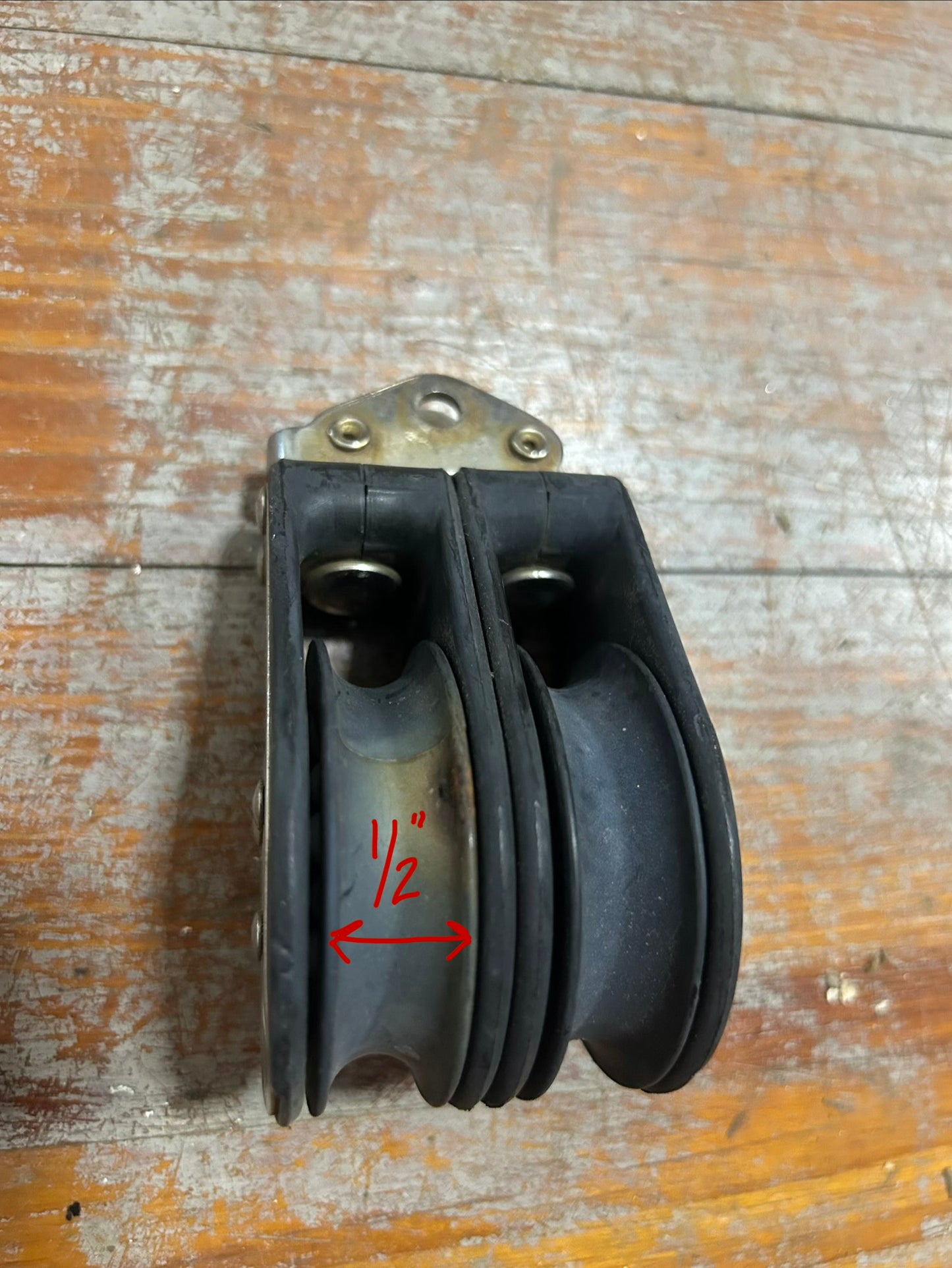 Yale Double Block– 2¼” Sheaves – ½” Line
