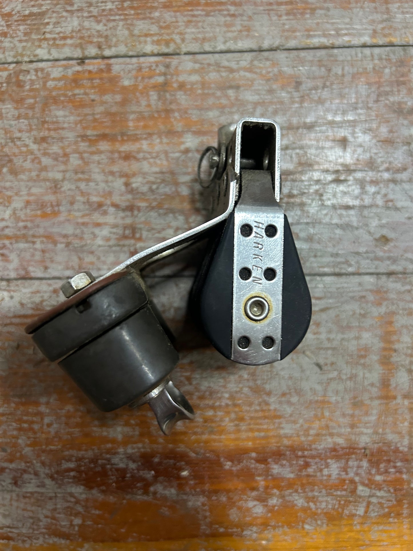 Small Harken Triple Block With Cam Cleat - 1/4" Line - Humphries IOR