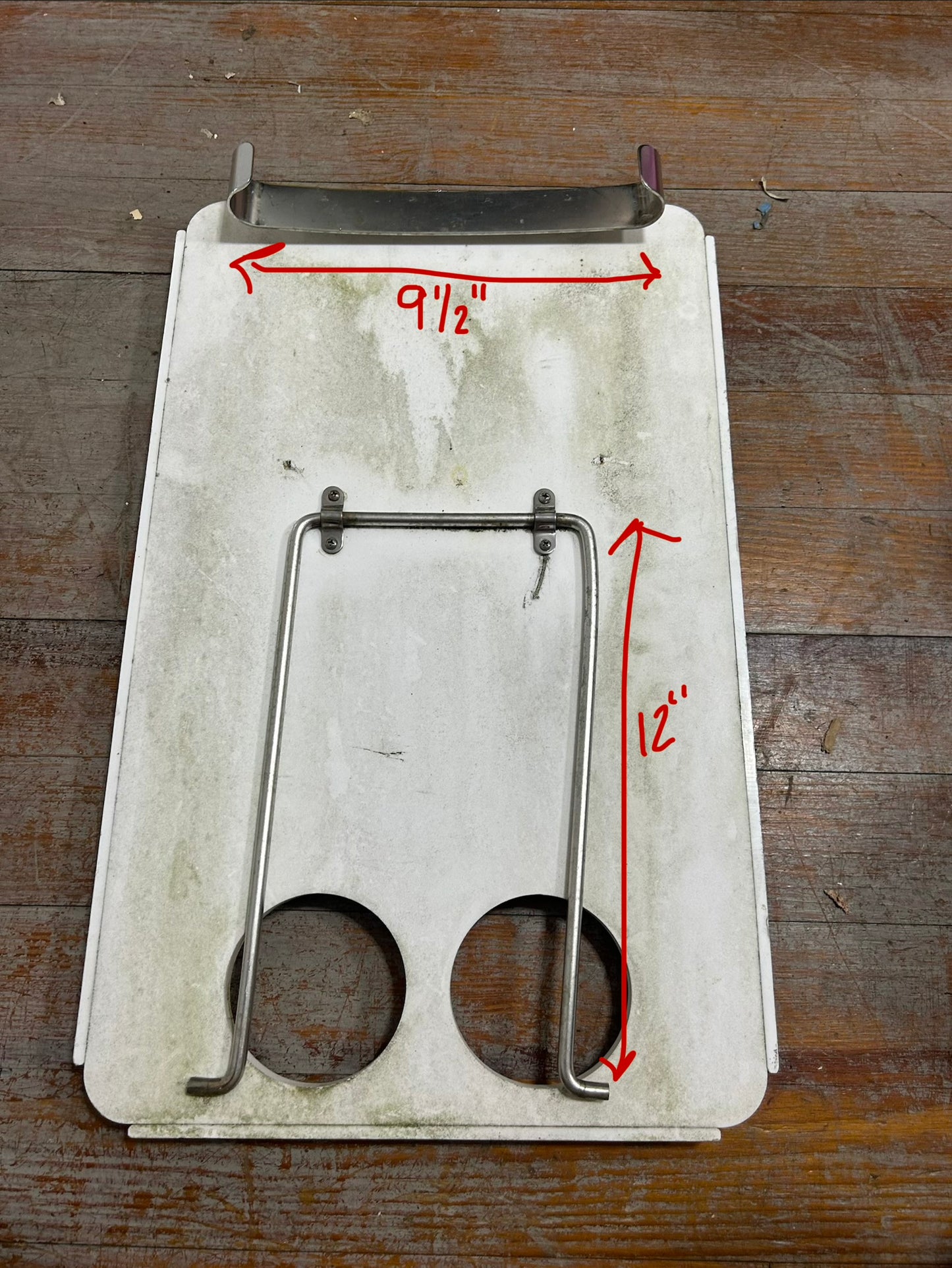 C & C 38 Folding Cockpit Table 22.5” x 14” Dual 3.5” Cup Holders (missing inserts)