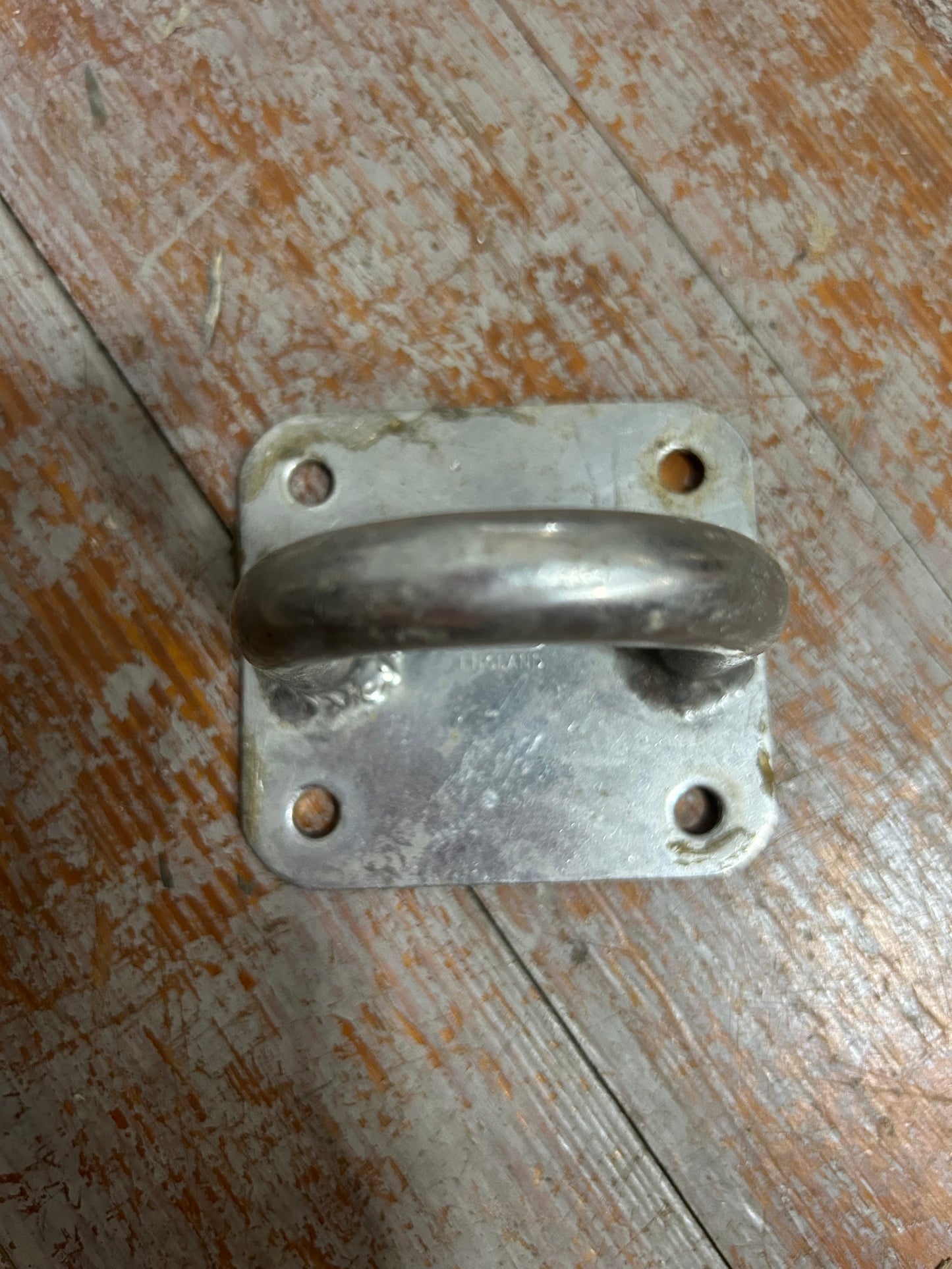Stainless Steel U-Bolt Pad Eye Deck Tie Down 2” Arch 1-3/4” Opening