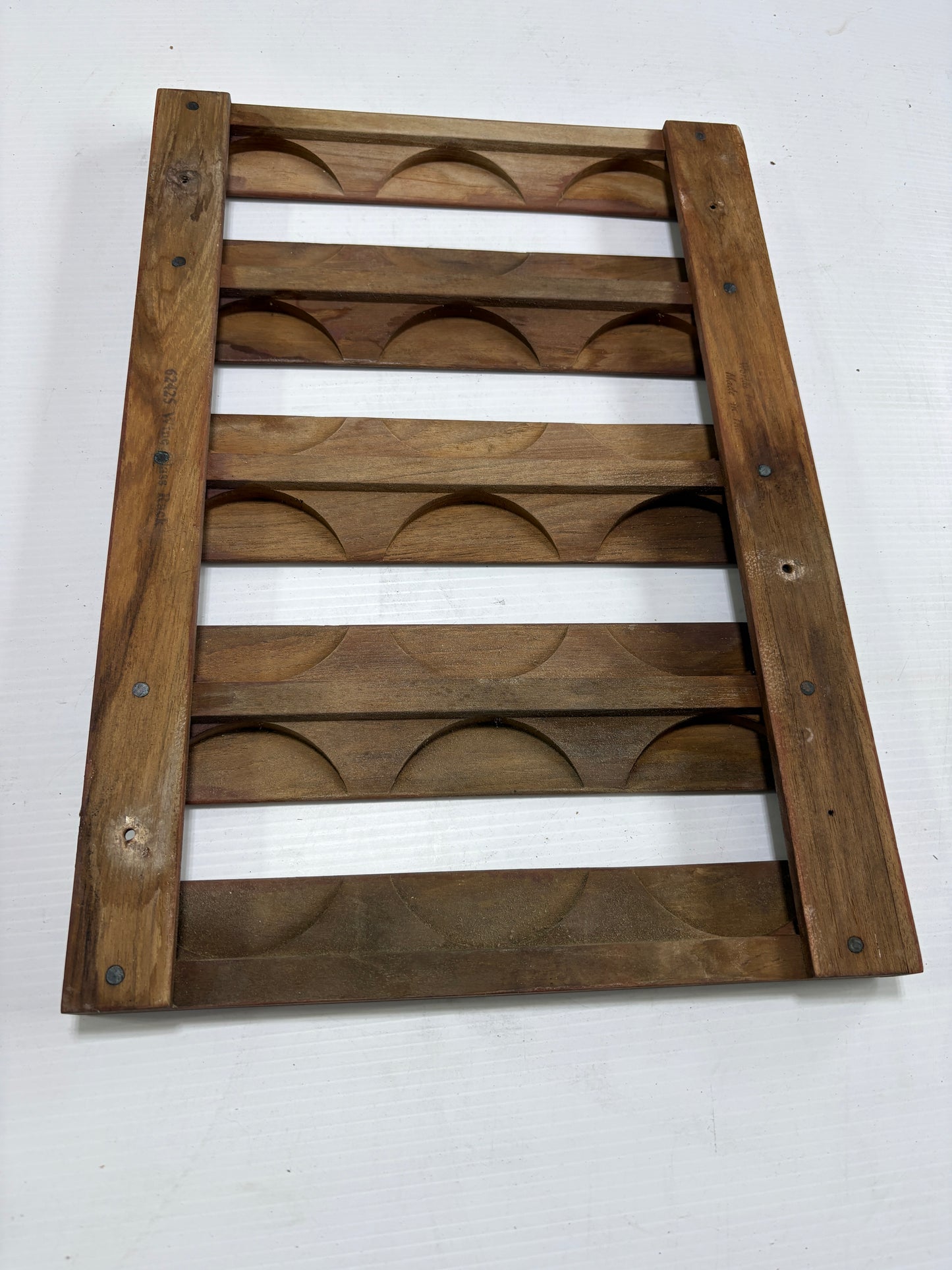 Teak Wine Glass Rack