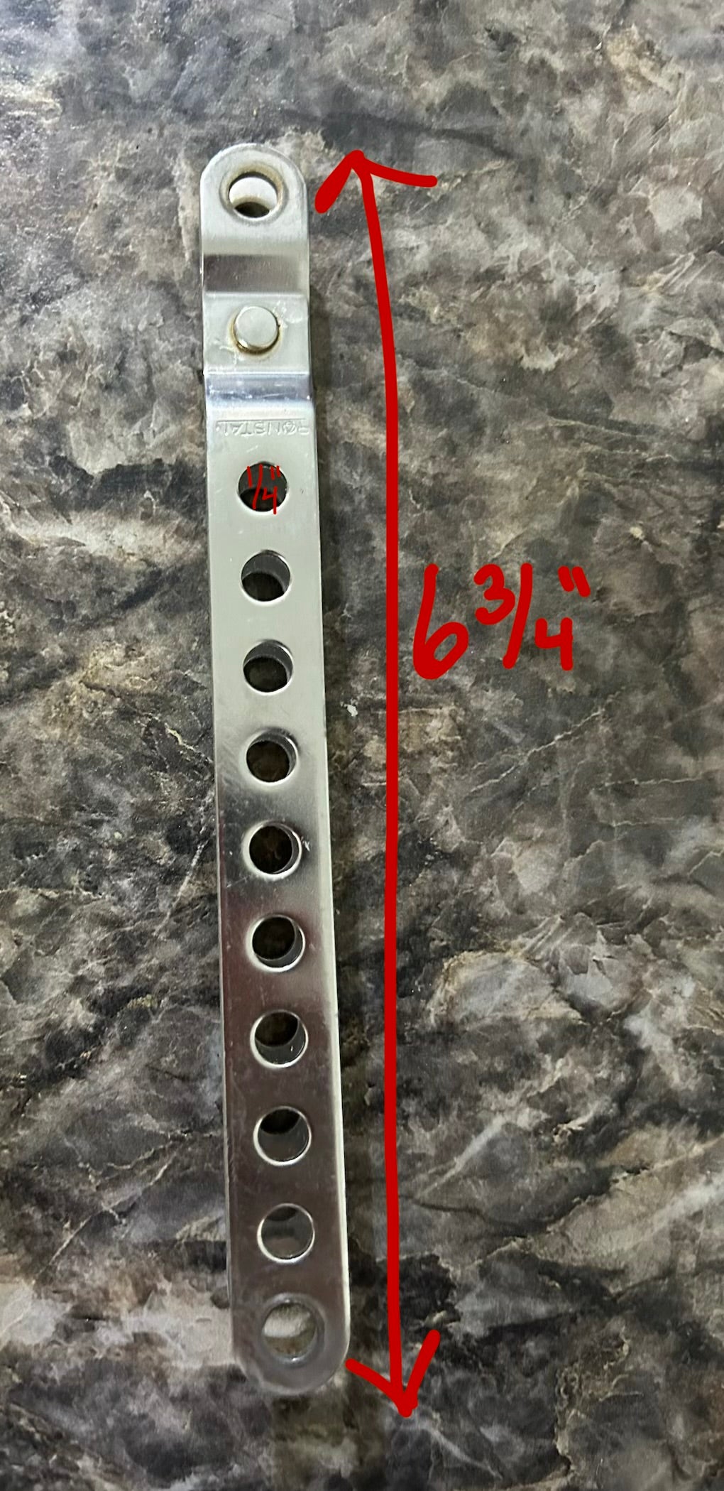 Ronstan 10 Hole Stainless Steel Stay Adjuster 6-3/4” x 3/4”