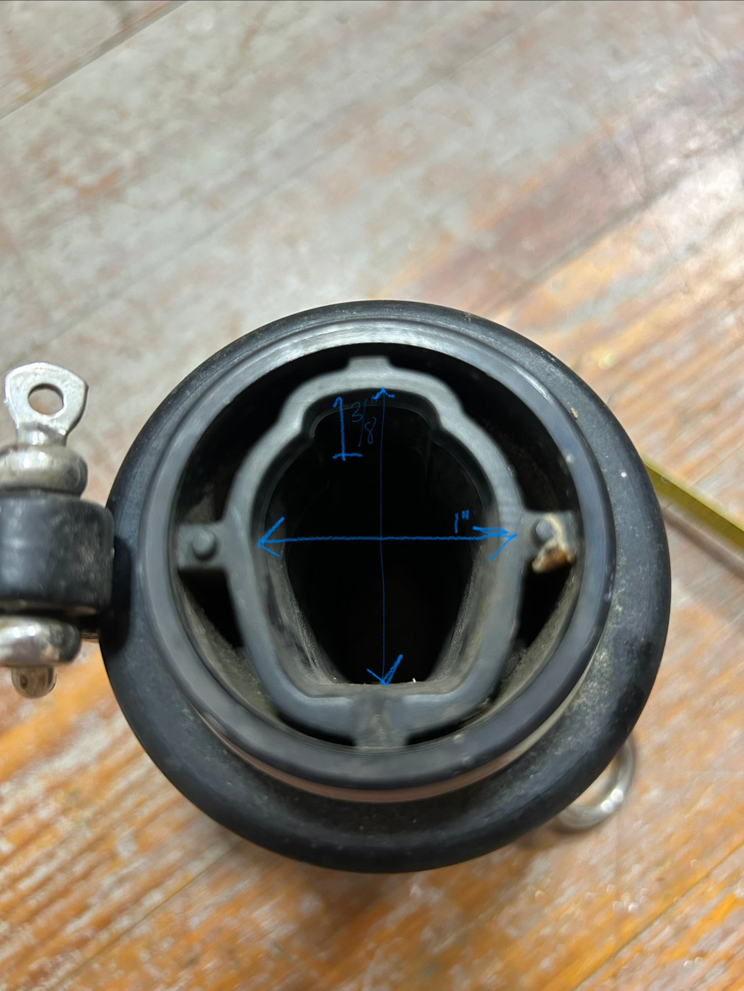 UP Upper Swivel - Black Aluminum 6”