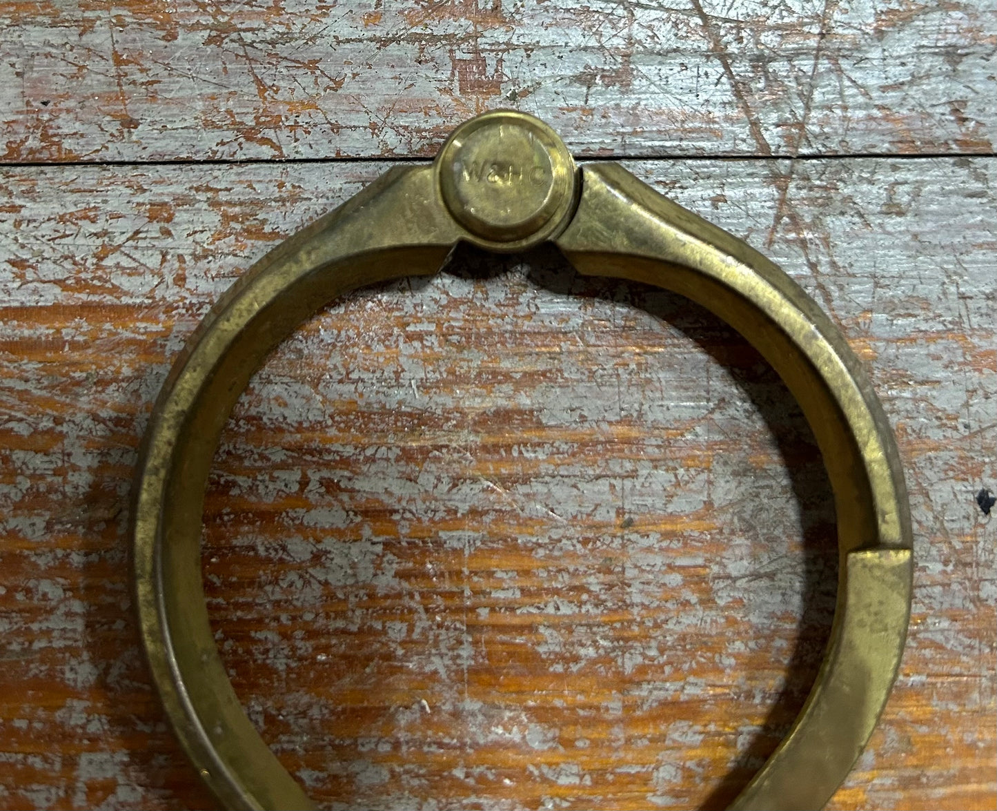 Vintage W&HC Nautical Chart Dividers Brass & Steel Navigation Tool