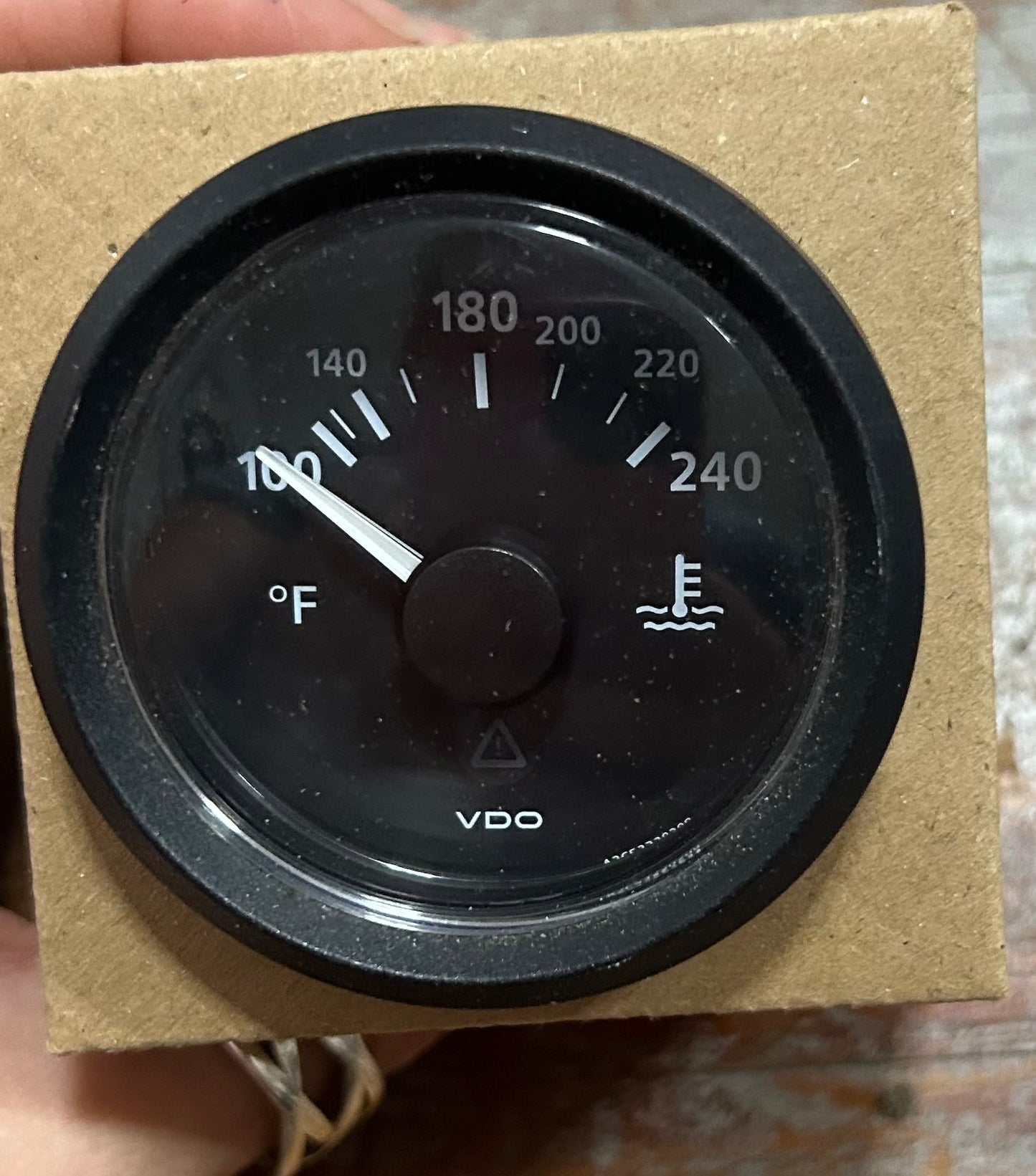 Veratron VDO VL Coolant Temperature Gauge 105-250°F 12V Black