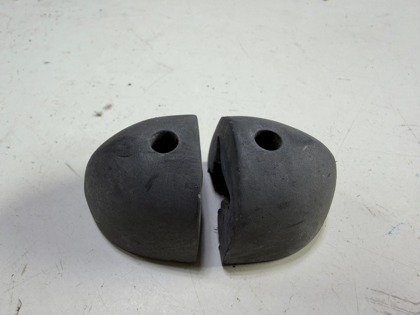 PAIR Small Rubber Track End / Traveller Ends - 7/8"