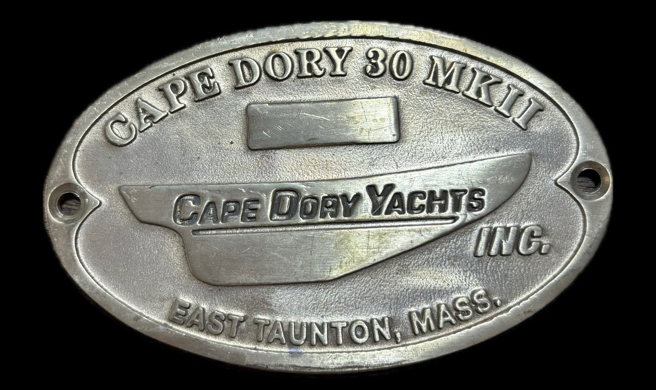 Cape Dory MKII Builders Plate