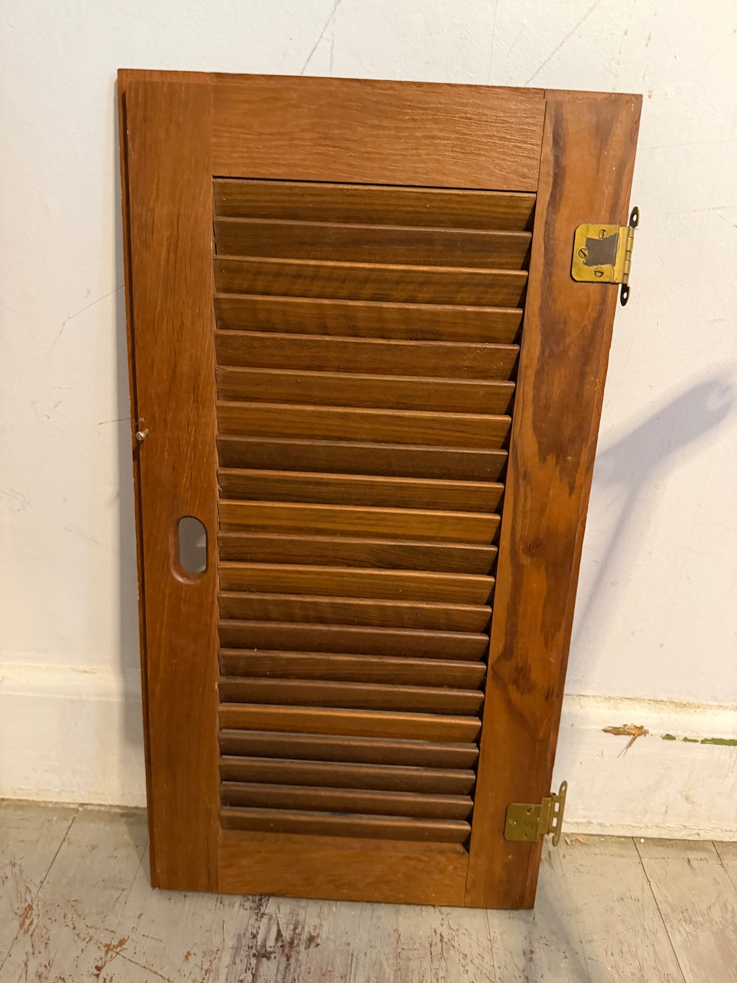 Downeaster 38 Interior Louvered Door - ID: 26 1/4" Tall x 13 1/2" Wide -- #344