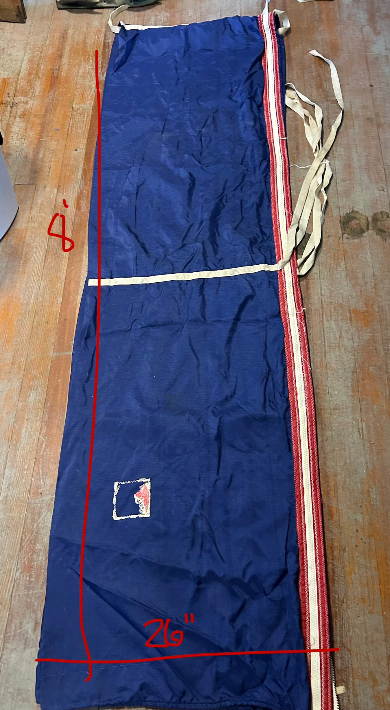 Navy Blue Sailmakers Turtle Sail Bag 96” x 26”