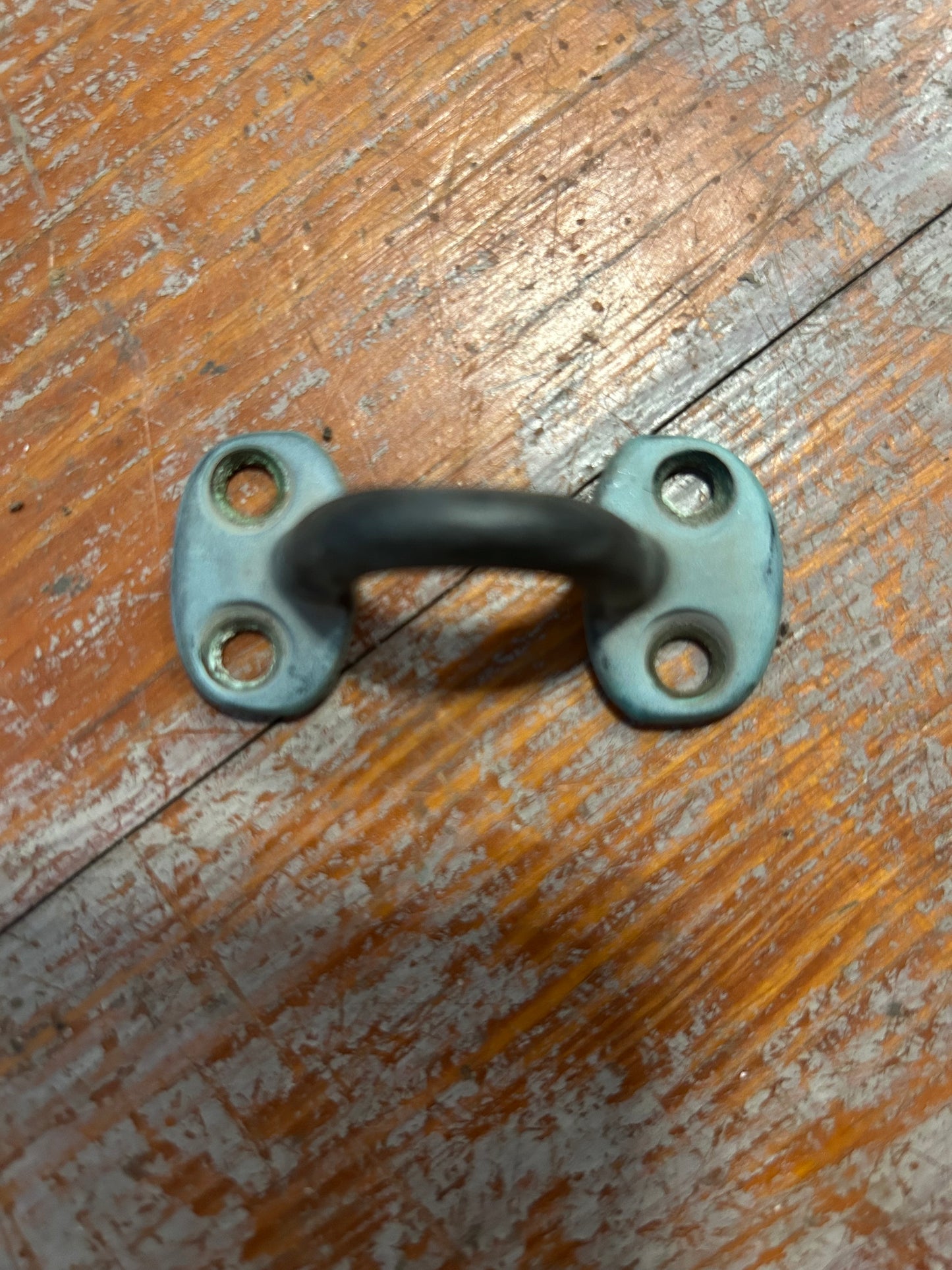 Bronze Pad Eye Strap Eye 4 Bolt Deck Mount/ Deck Bow 2-1/8”