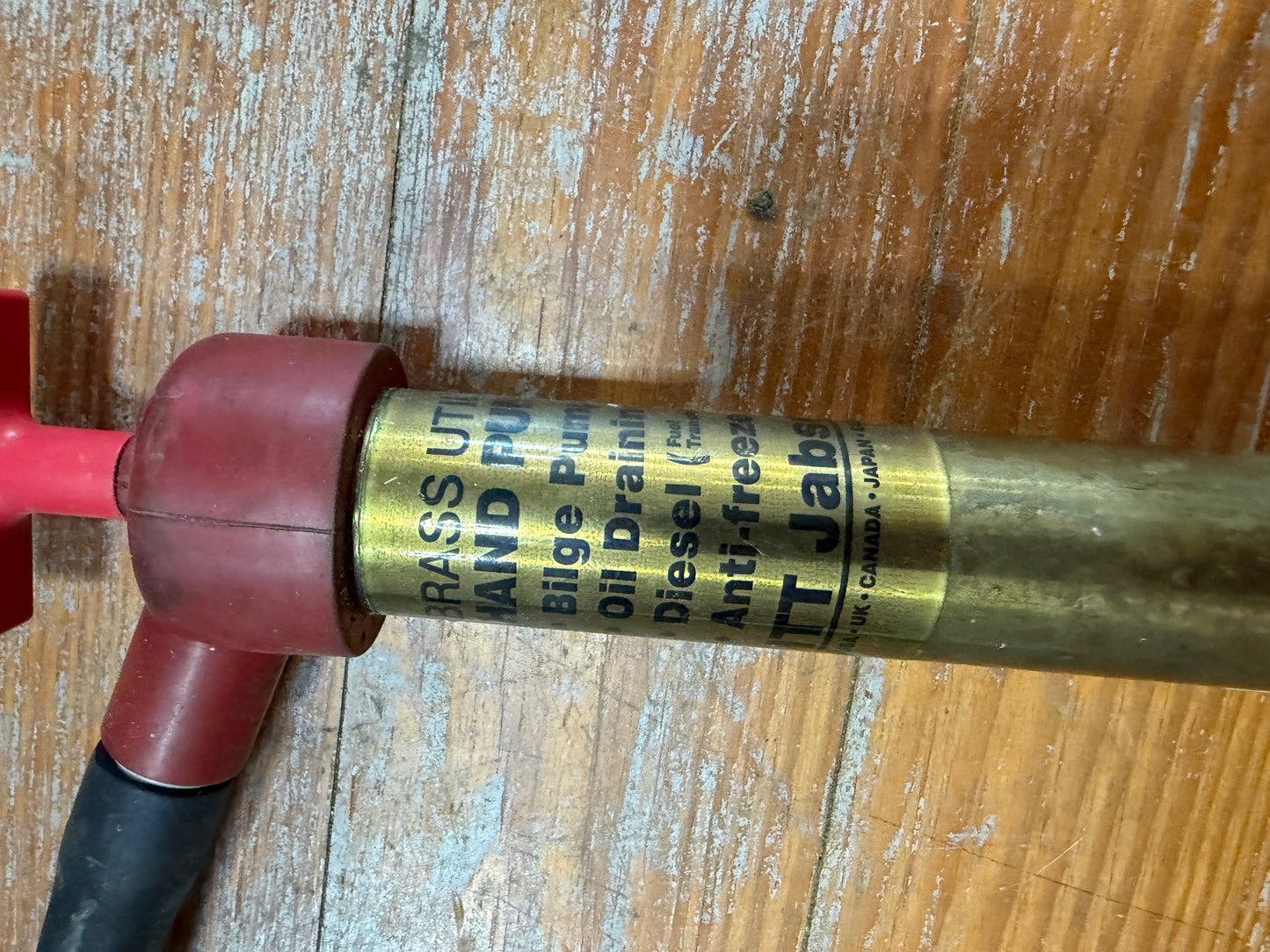 Jabsco Brass Utility Hand Pump / Bilge Pump