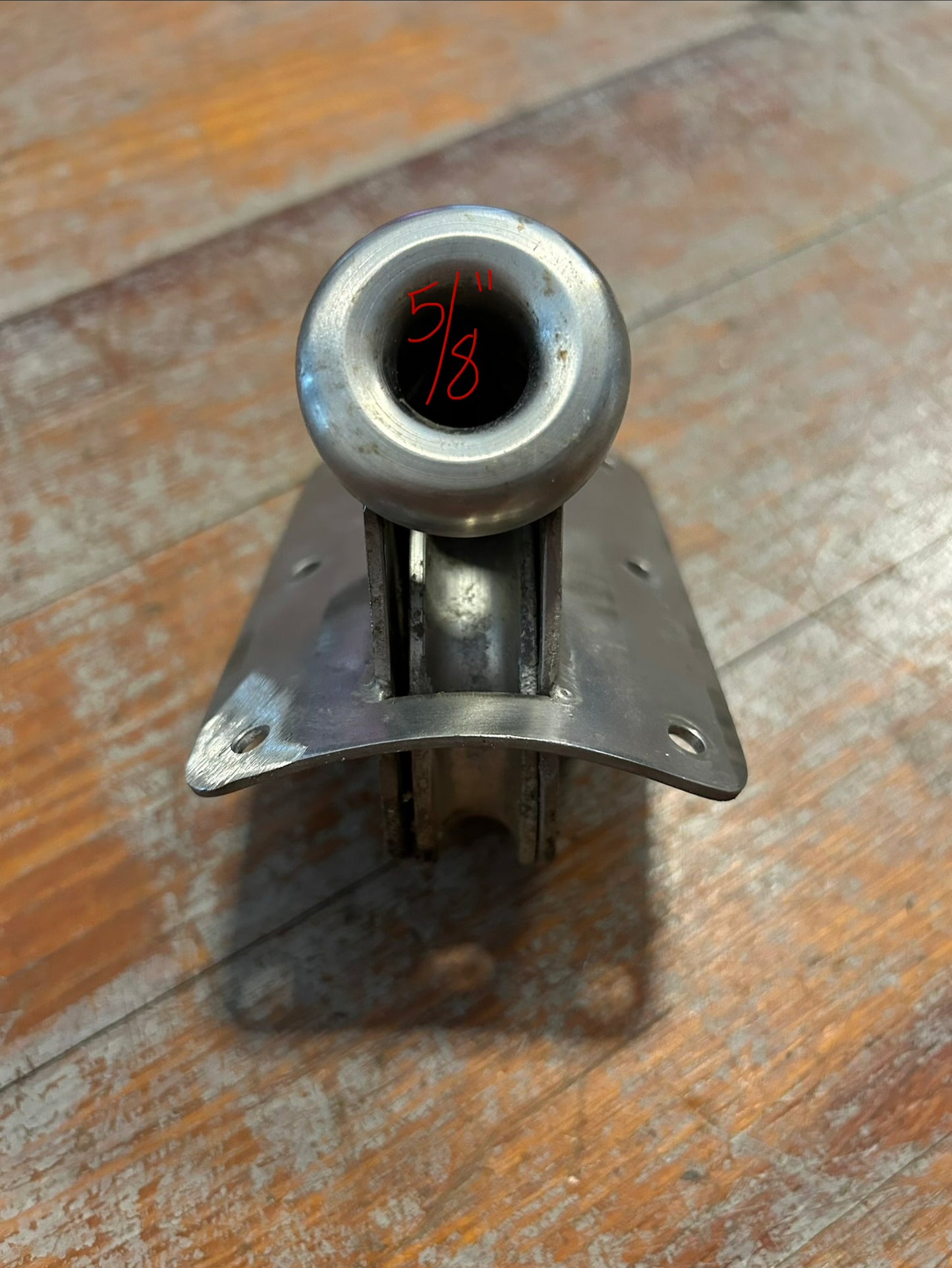 Stainless Steel Sailboat Deck Fairlead Turning Block Line Guide w/ 1/2” Sheave