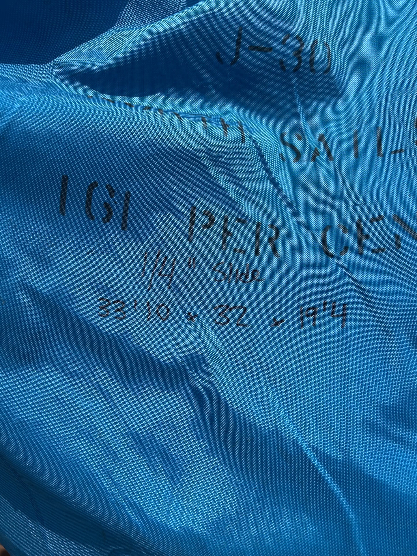 North Sails J-30 Mainsail w/ Sail Bag – Dacron Racing Sail – 33’10” Luff