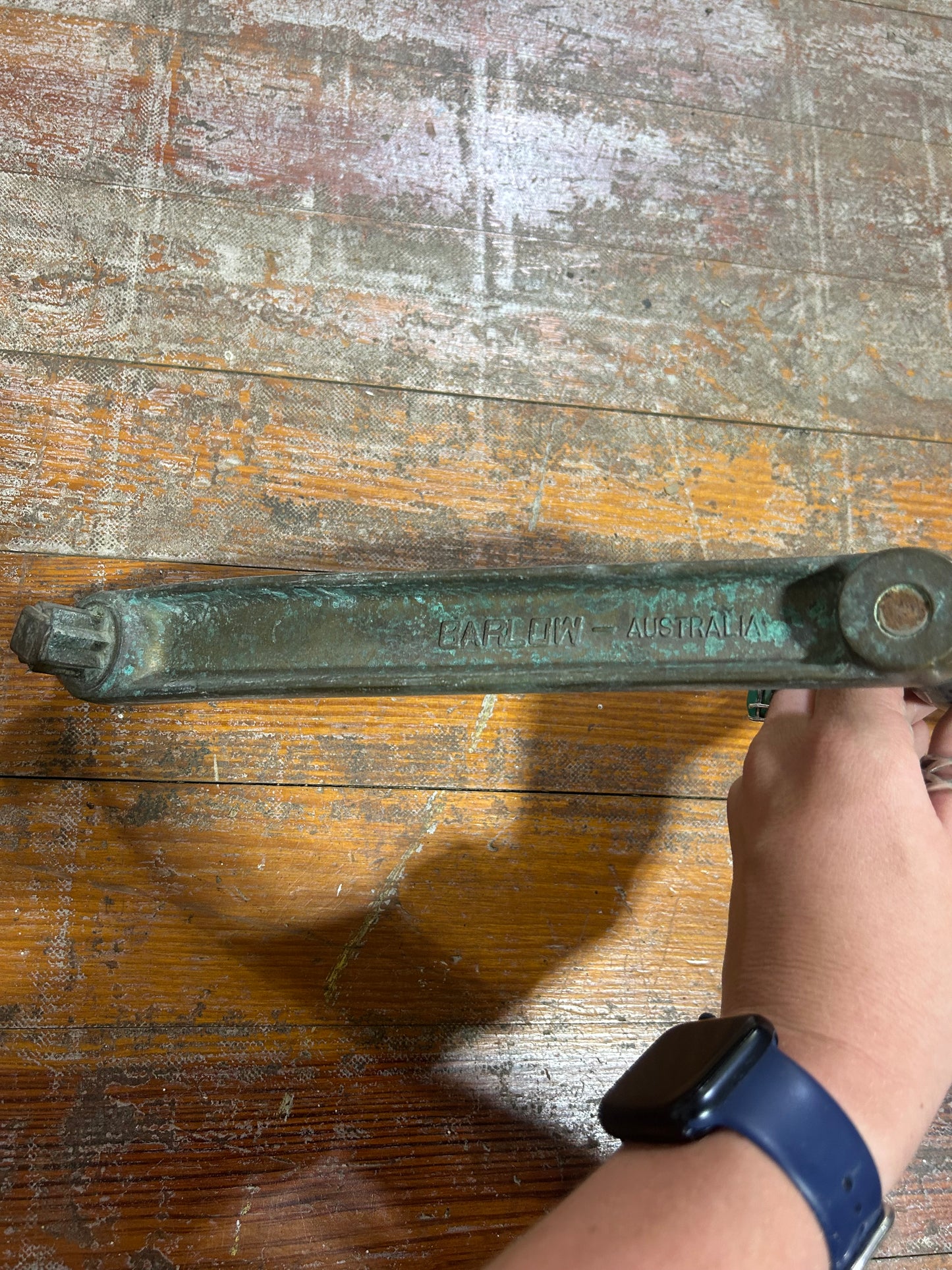 Bronze Barlow Locking Winch Handle - Extended