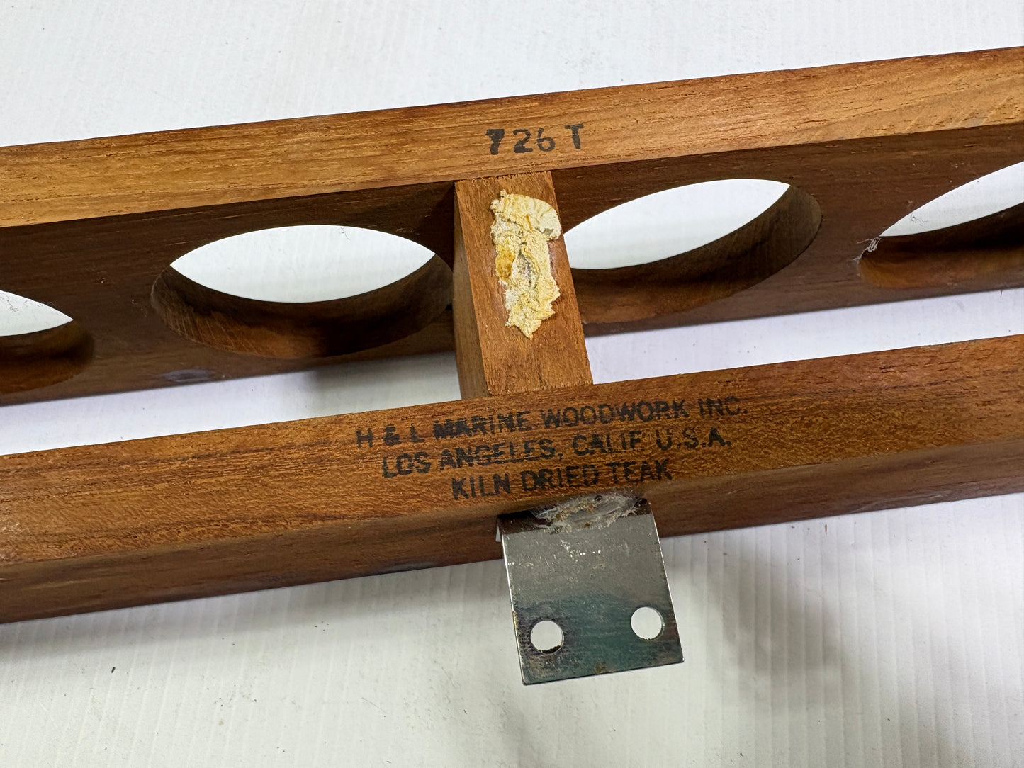 Teak Wall Cup Holder from H&L Marine Wood Work Inc 726T