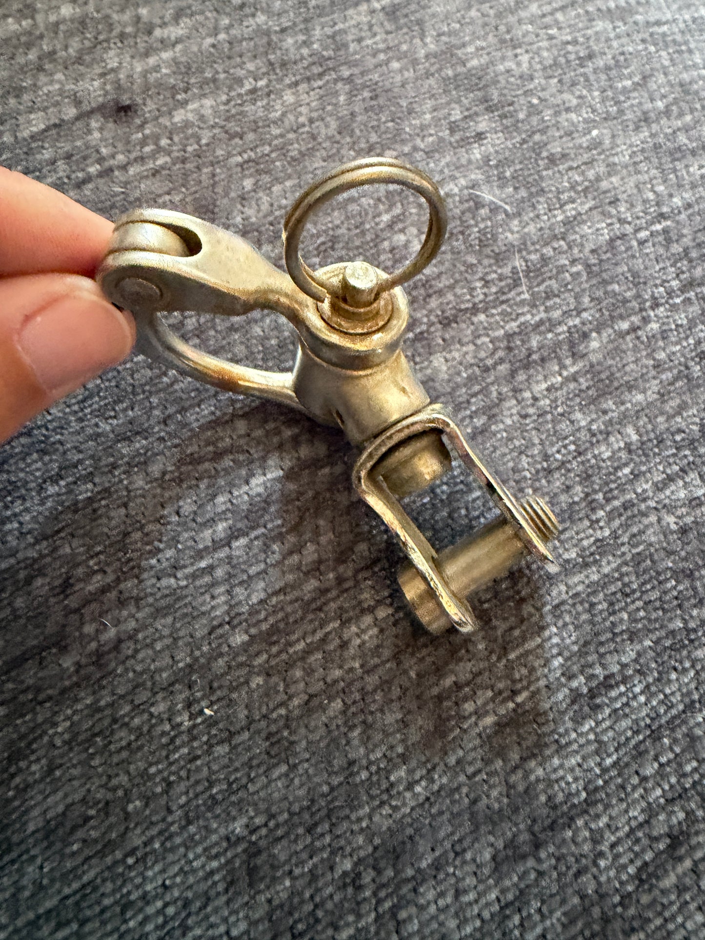 Small Nicro Marine Forked Swivel Bail Shackle - 3/8" Bail