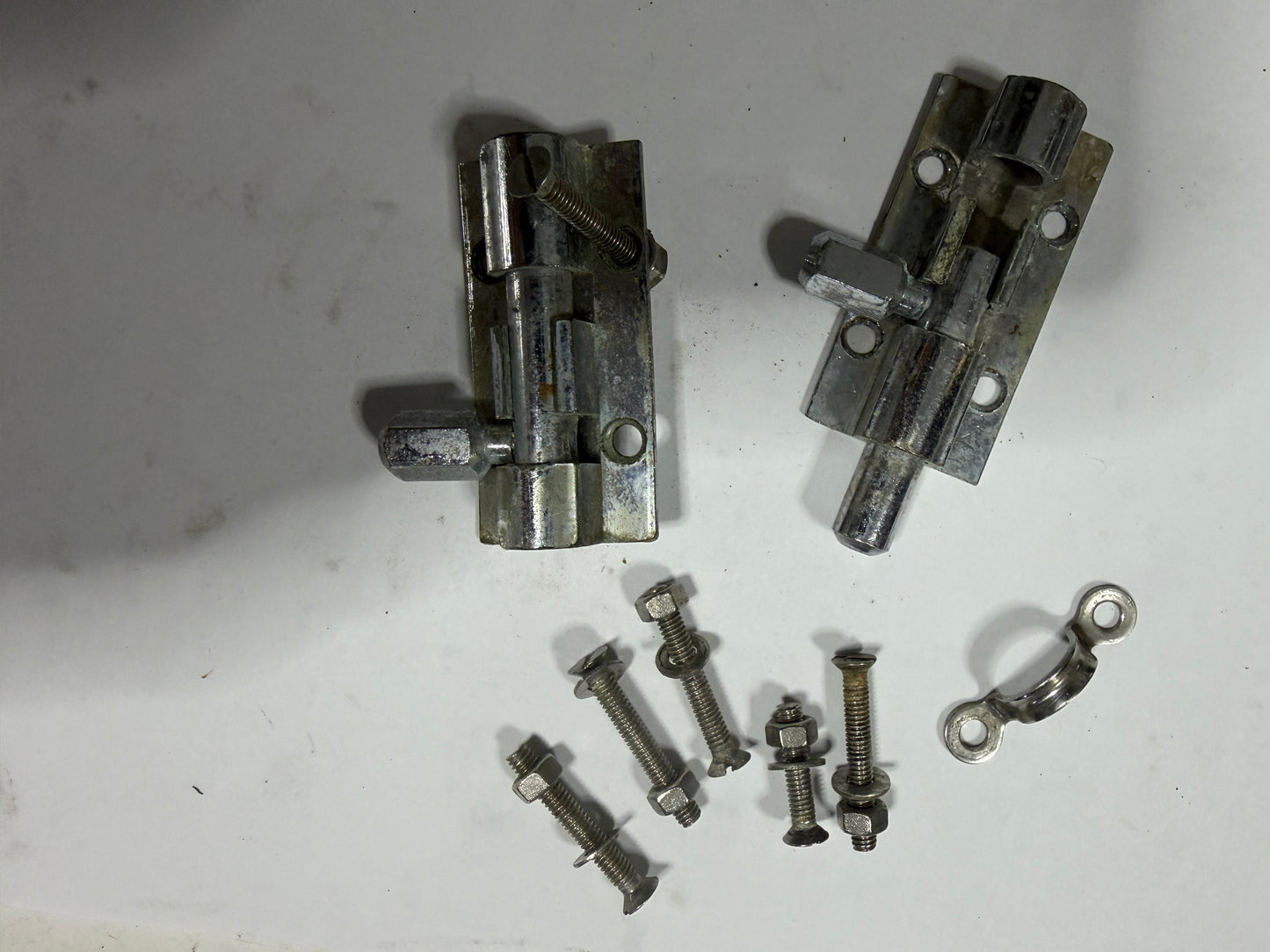 PAIR Barrel Bolts With MISC Hardware