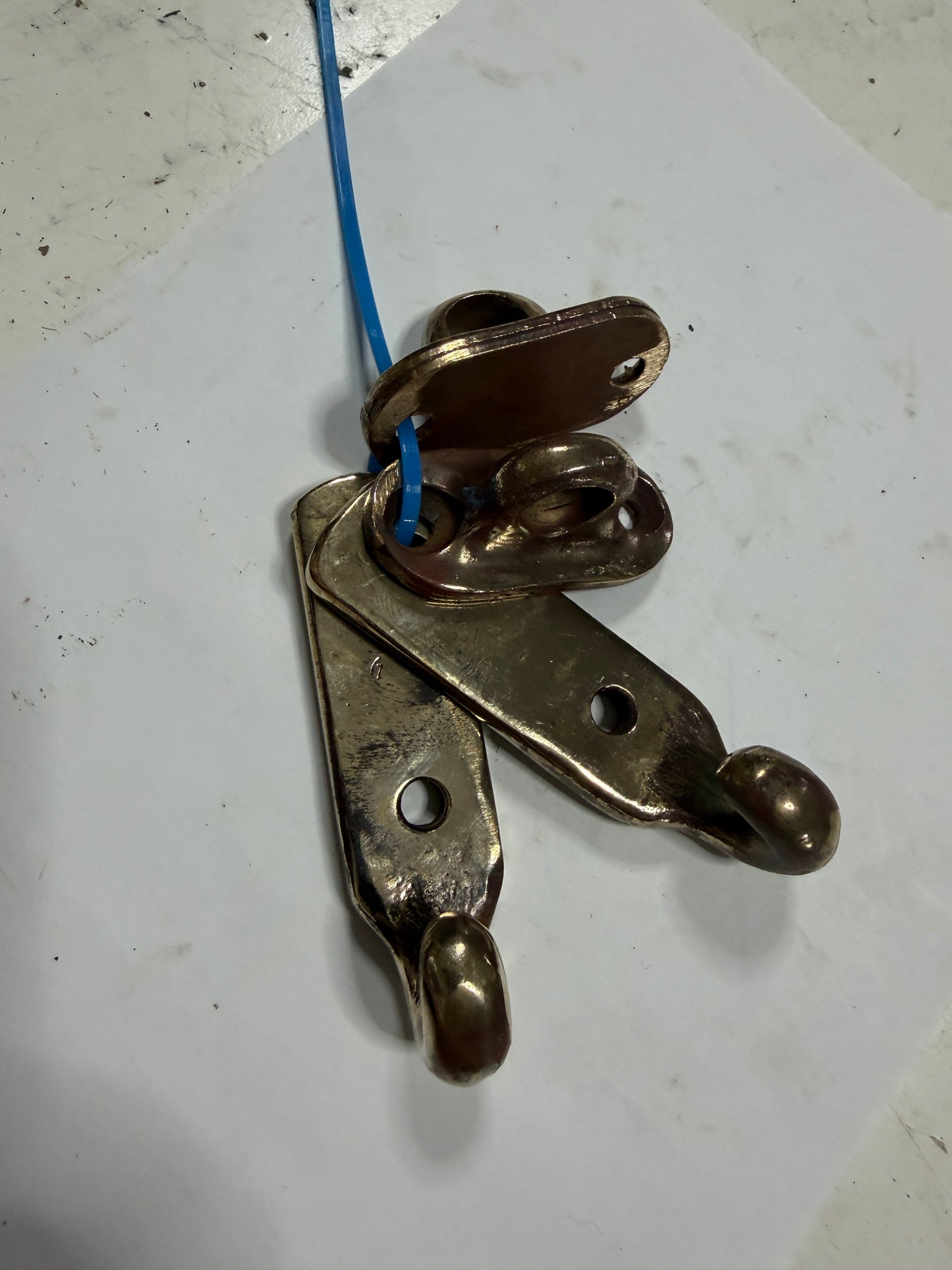 SETS OF 2 - Large Bronze Boom Crutch Hardware