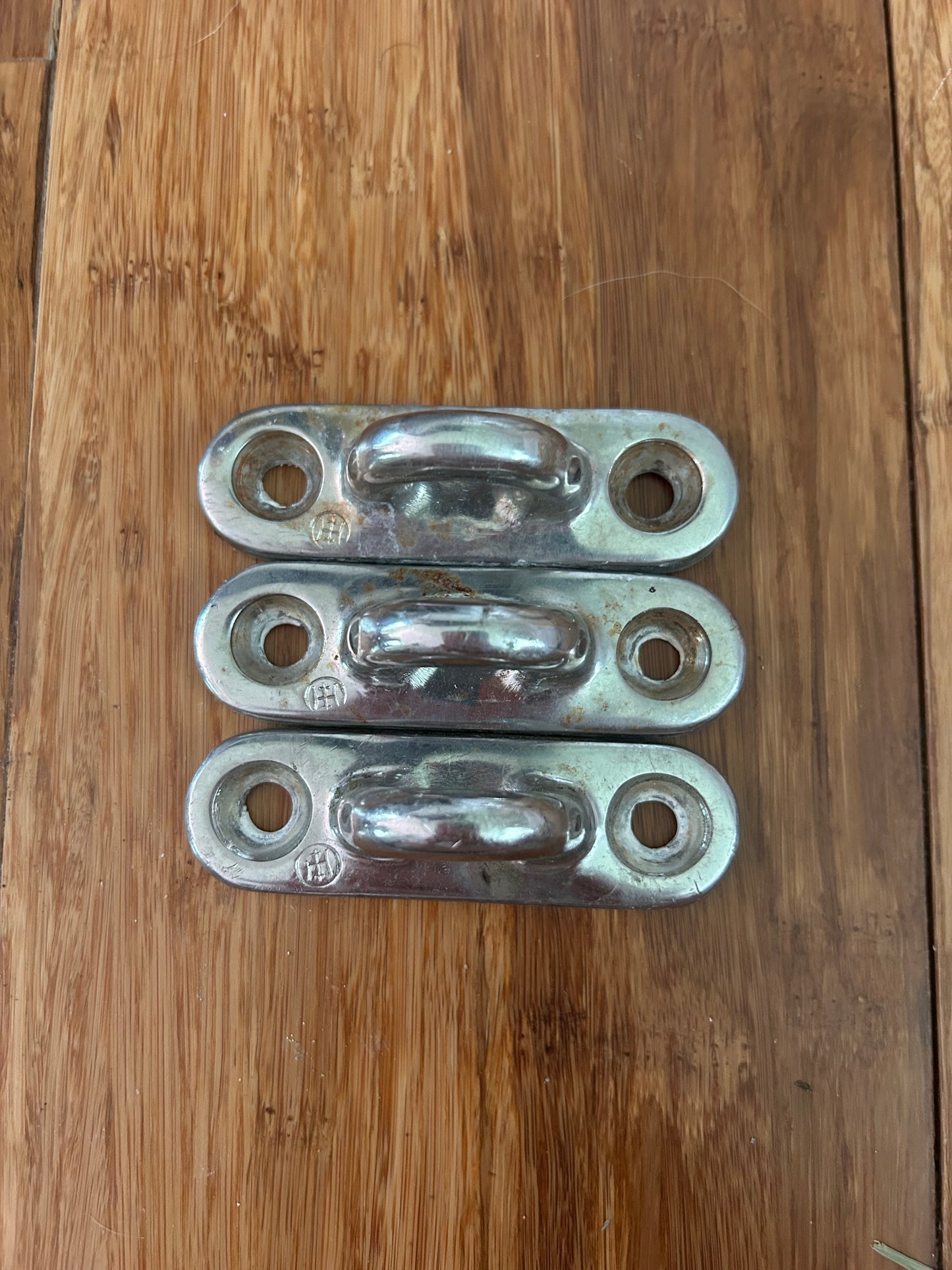 Lot of 3 Merriman Stainless Steel Pad Eyes 3”