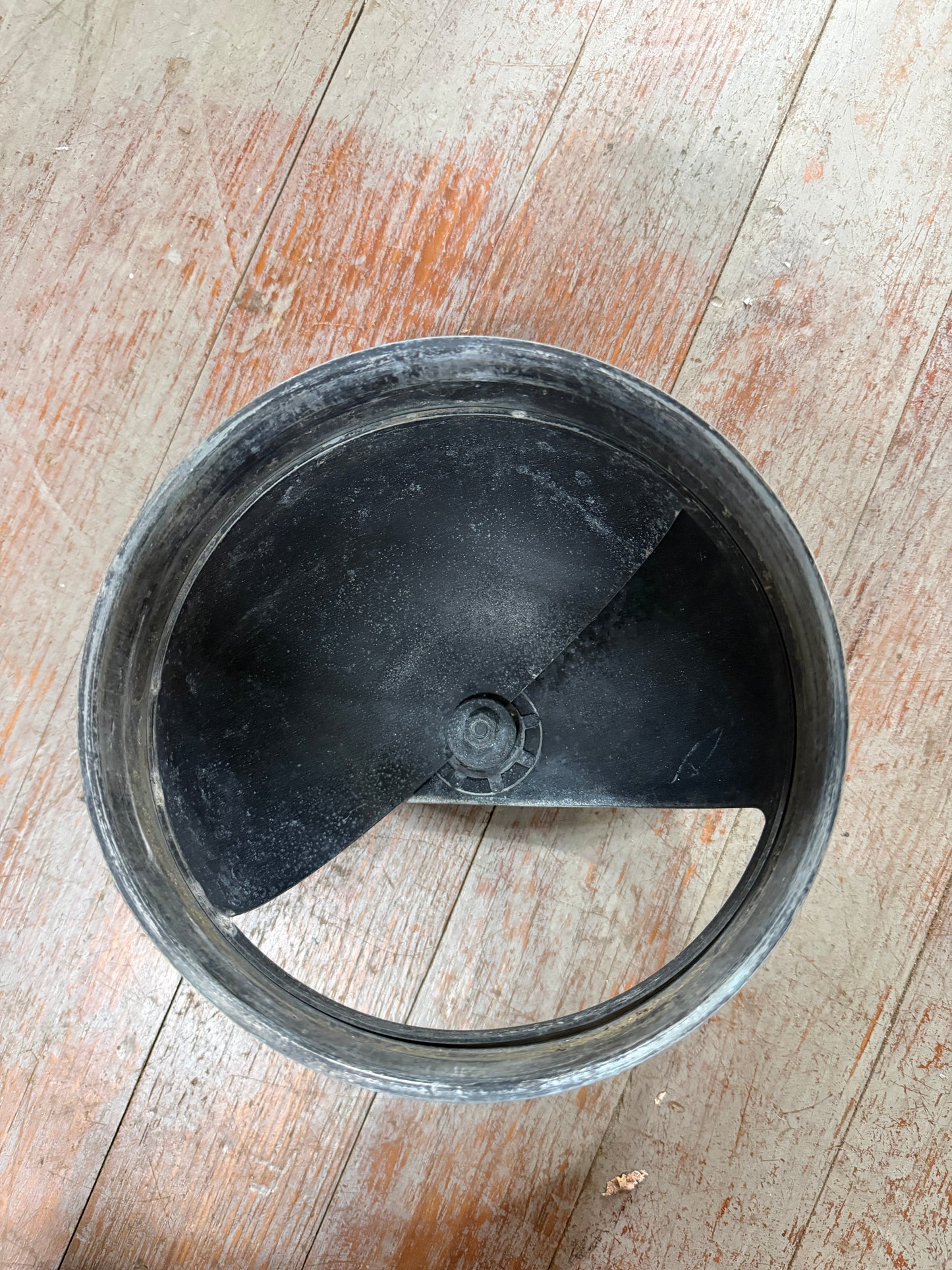 Vintage Chromed Bronze Compass Housing Top - 7" Diameter