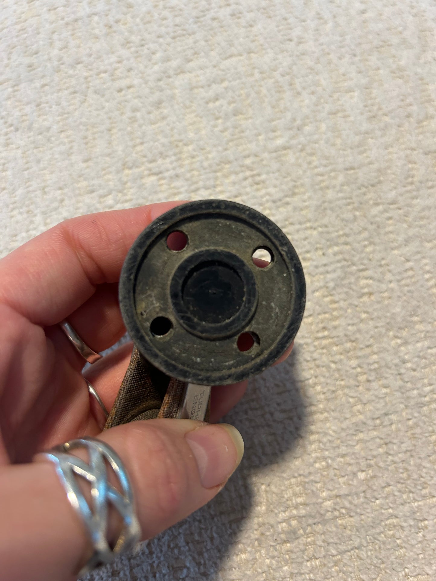 Tuphblox Tufnol Single Block 1” Sheave Swivel Deck Mount