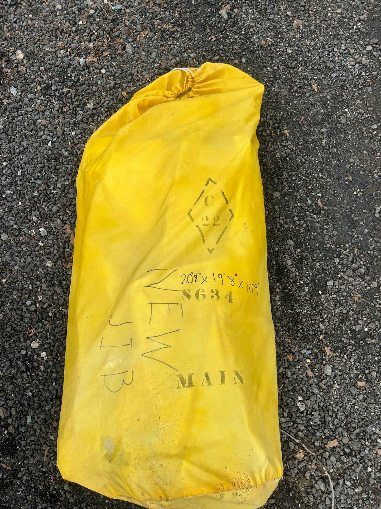 North Sails Mainsail 20’8” Luff x 10’9” Foot Reconditioned Sail w/ Bag Good Used