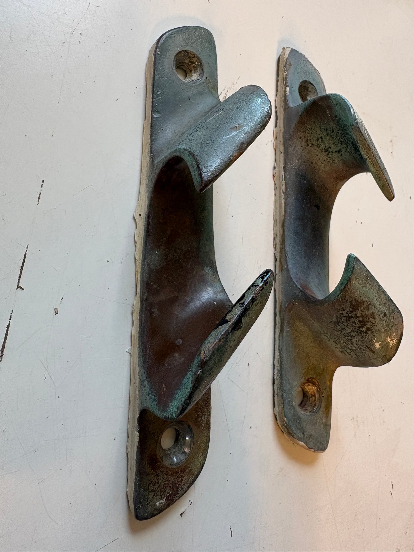 Bronze Chock Cleats 6 3/8" long Pair off Islander 33