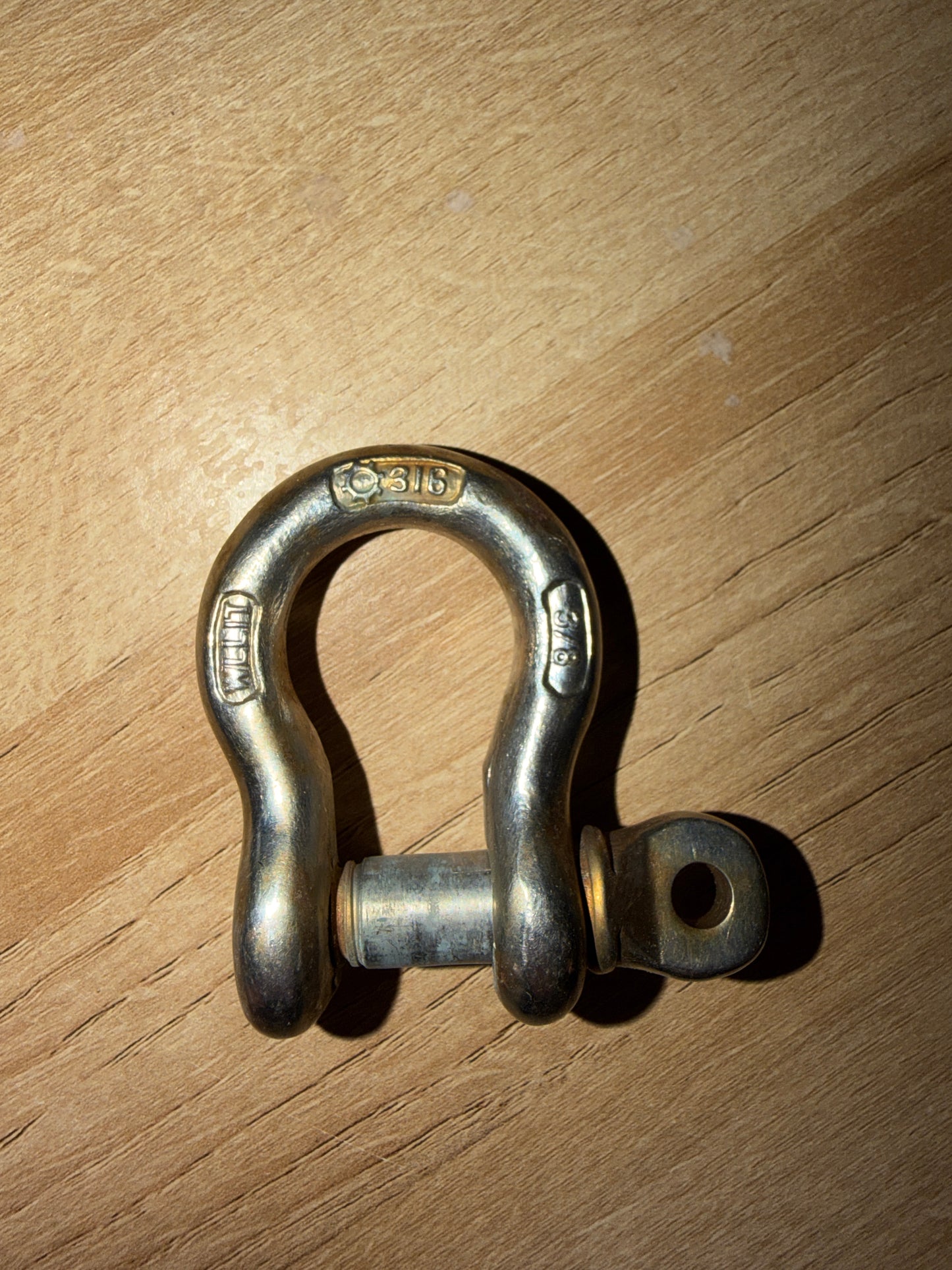 316 Stainless Steel WLLIT 3/8" Bow Shackle