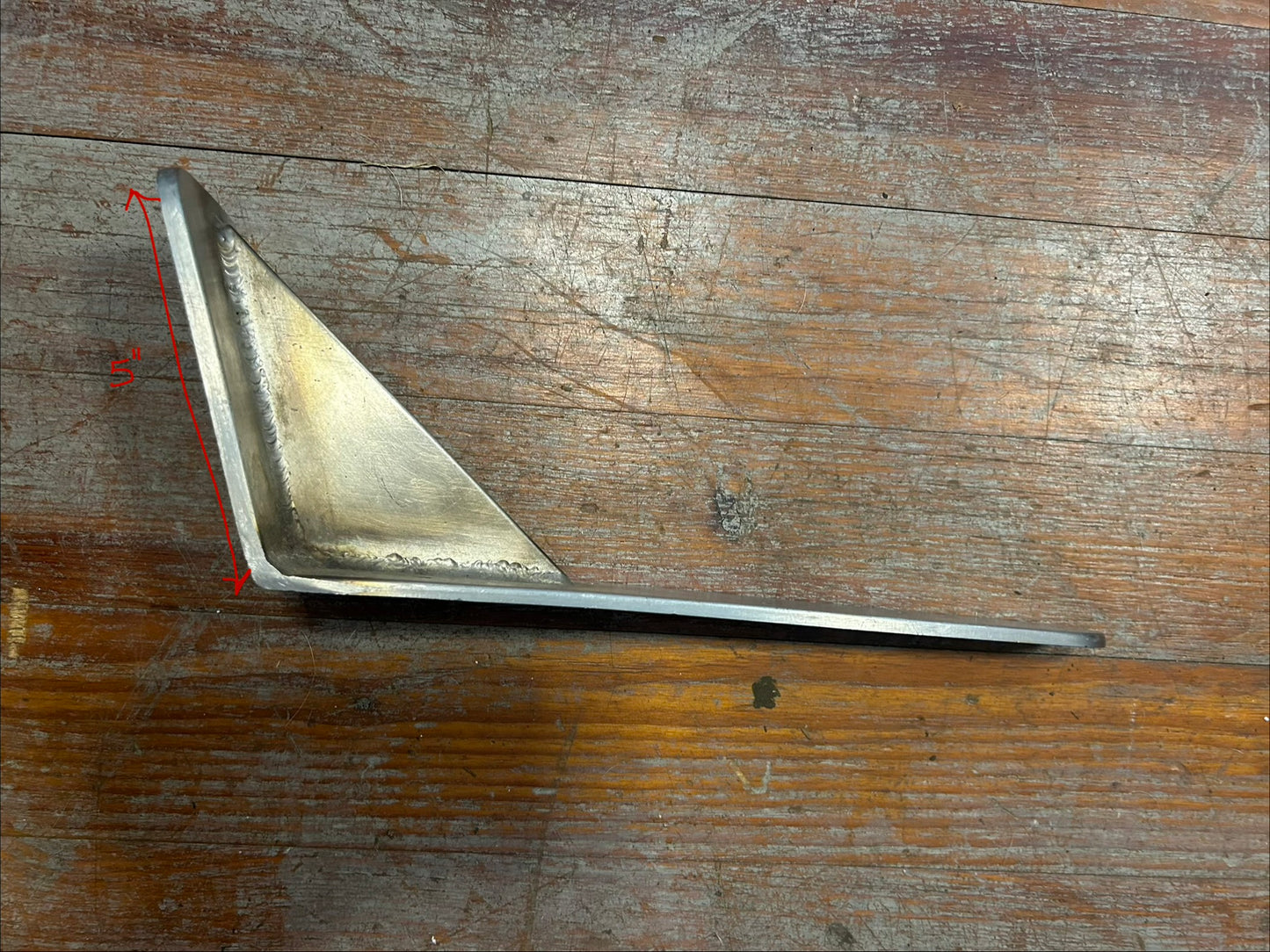SS Chainplate Knee Support Bracket 10.5”