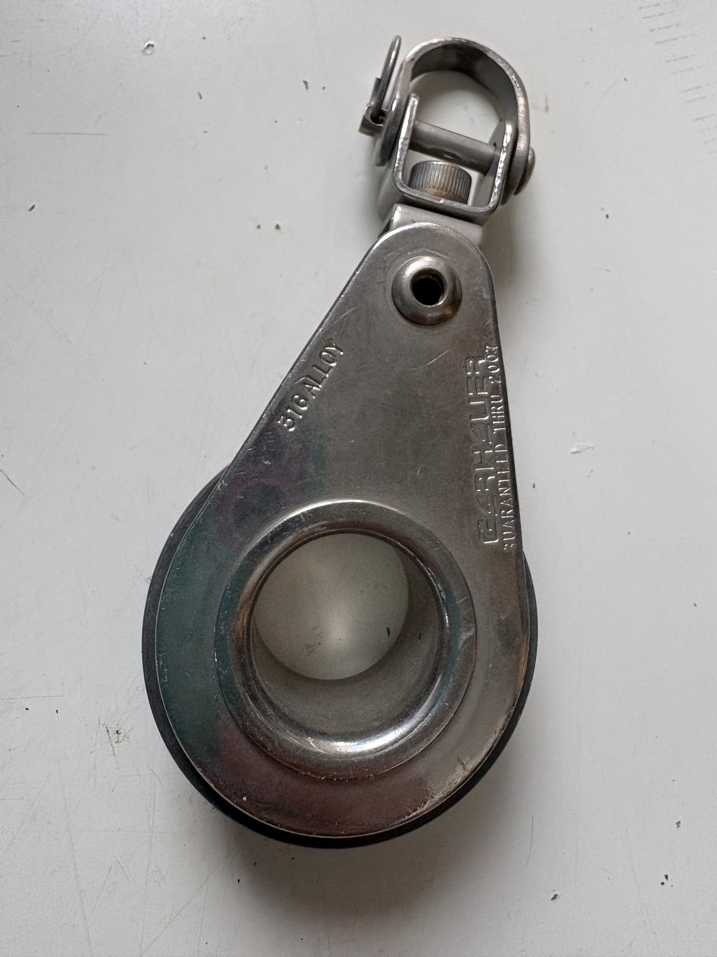Garhauer 316 Alloy 2” Single Sheave Swivel Block - 7/16” Line