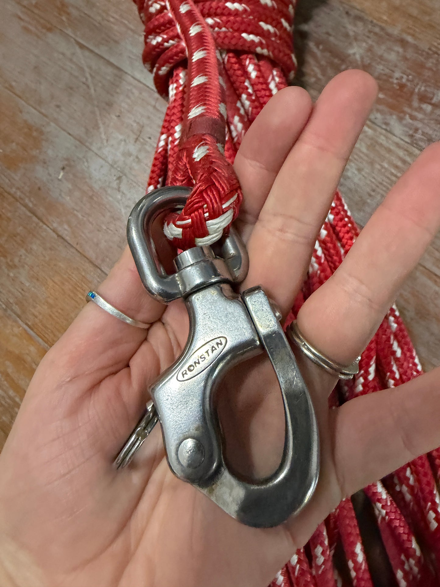 110' OF 1/2" Halyard Line - Ronstan Shackle - Dufour 34