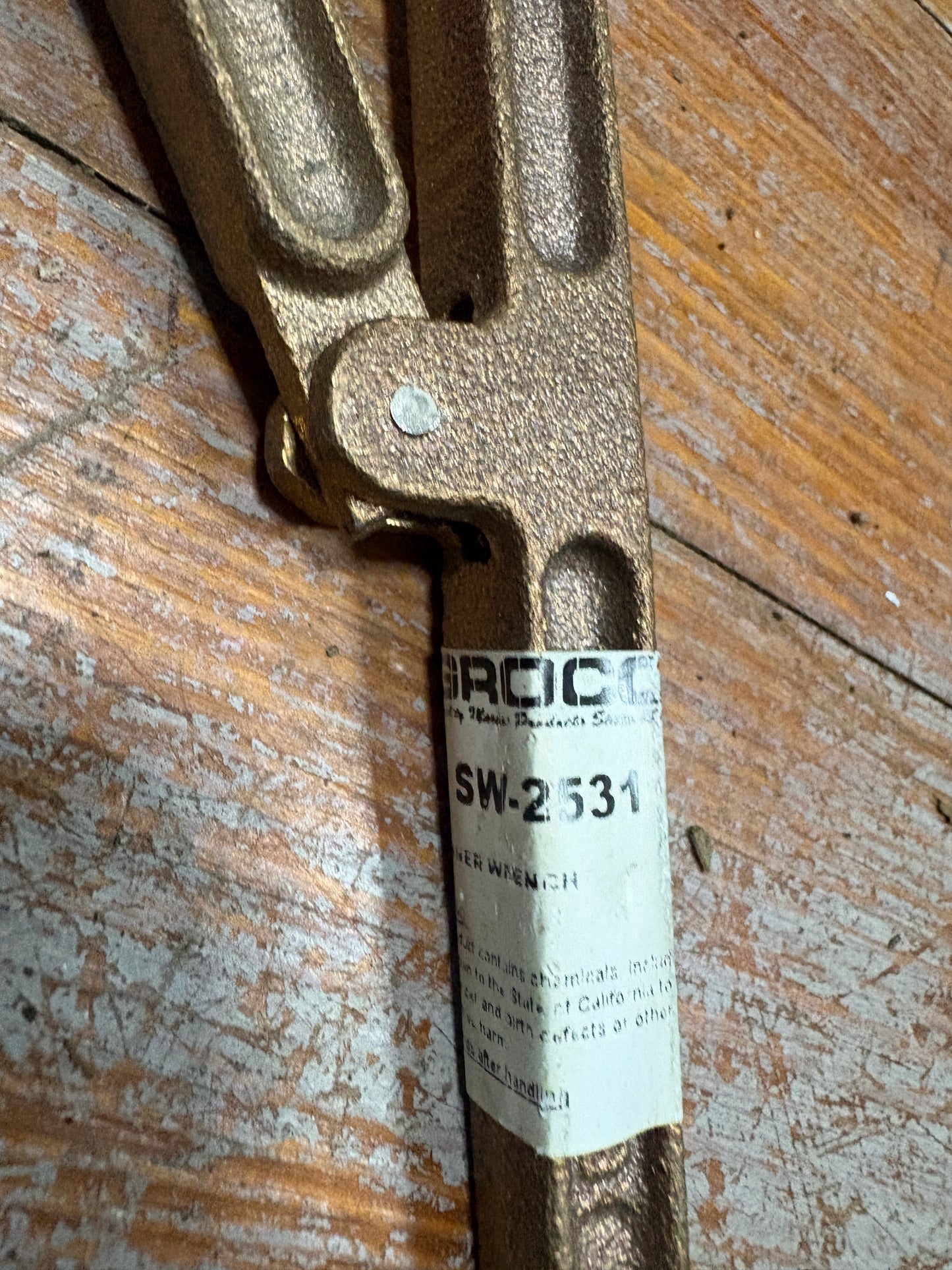 Groco SW-2531 Wrenchdeck Plate Key Wrench