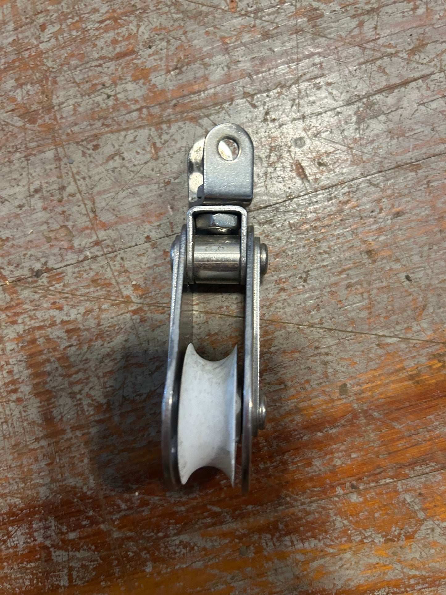 Garhauer Single Swivel Block 1-3/8” Sheave Stainless Sailboat Pulley 3/8” Line