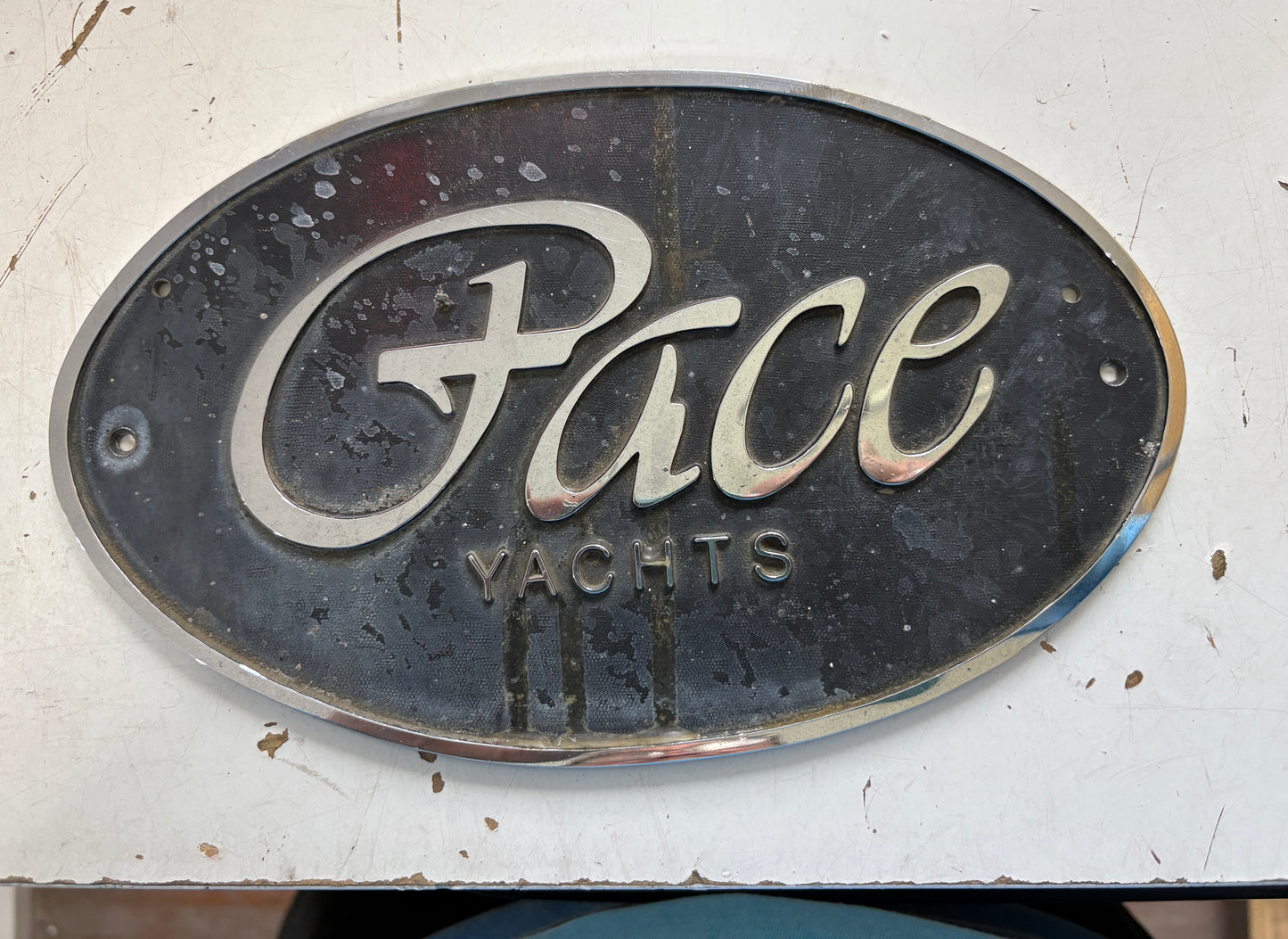 Pace Yachts Stainless Steel Plaque