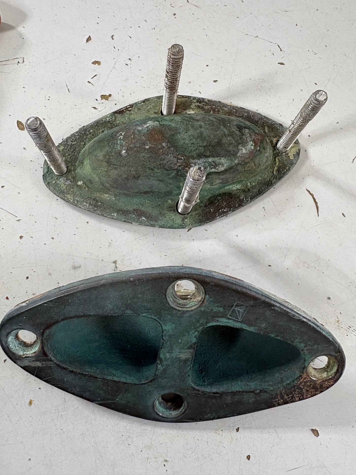 C Sherman Vintage Bronze Recessed Anchor Points off Tripp 30