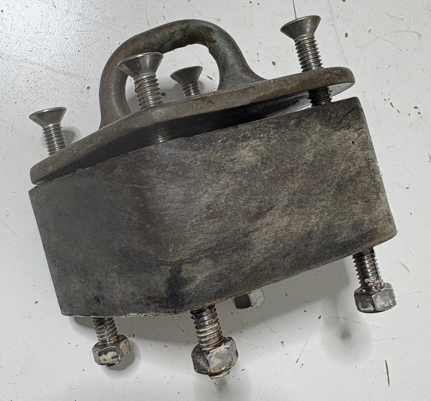 Vintage Bronze Pad Eye on Plastic Base off of Tripp 30