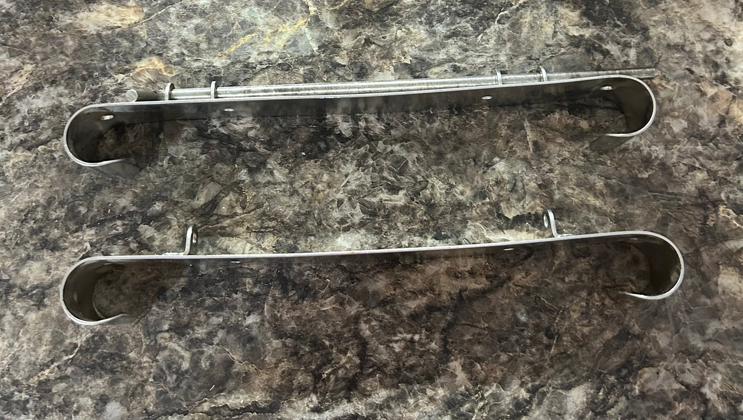 Pair Stainless Steel Folding Cockpit Table Brackets 10-5/8” Marine Boat