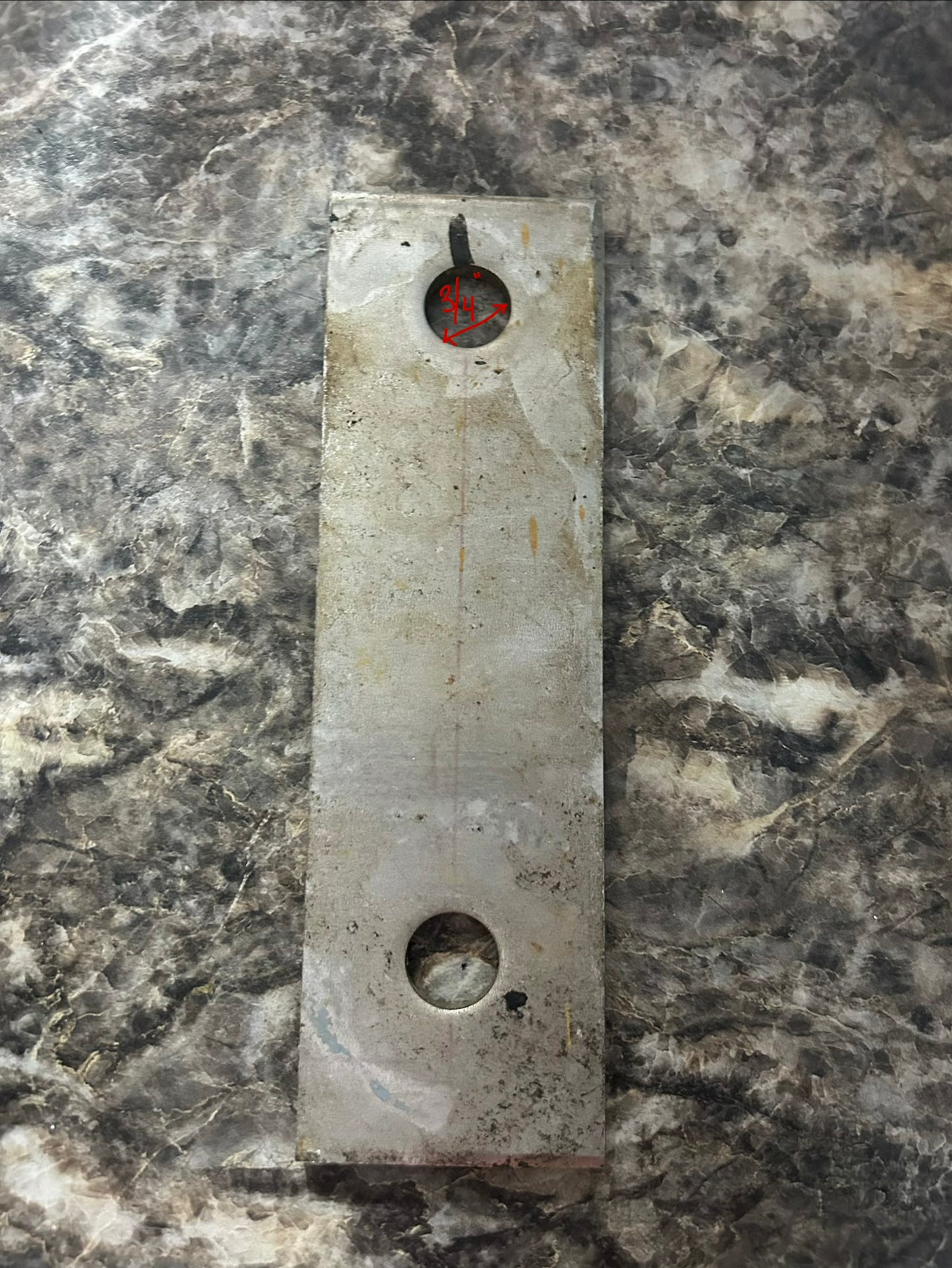Backing Plate 8” x 1¼” – ¾” Hole