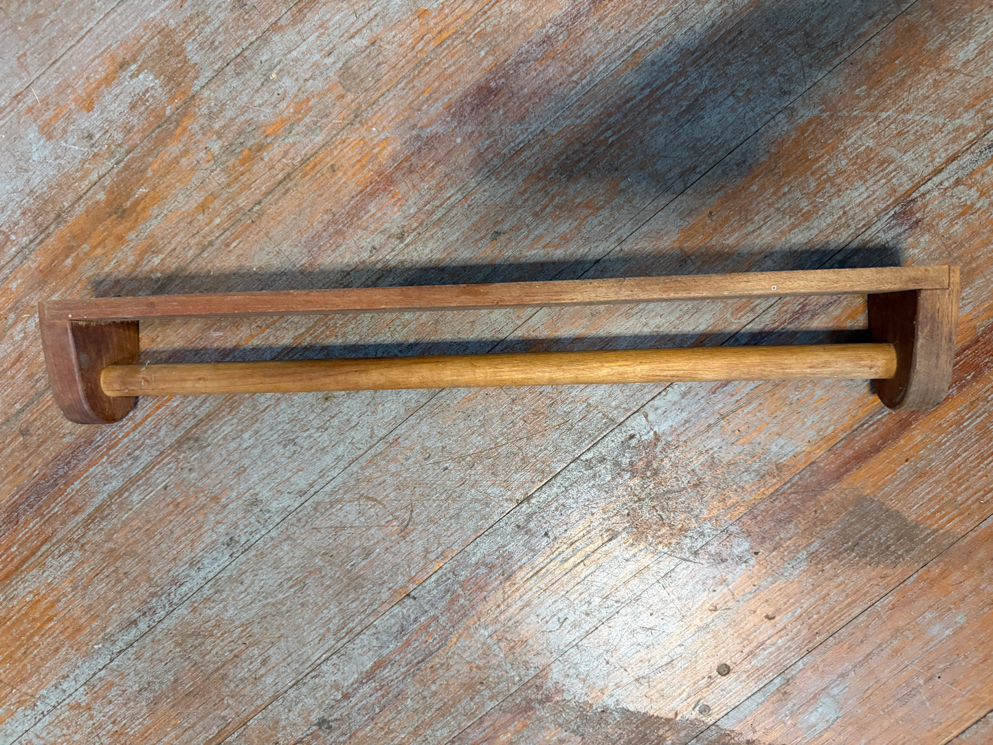 Teak Towel Rack - 18 7/8" Long x 2 1/2" Wide x 2 7/8" Deep